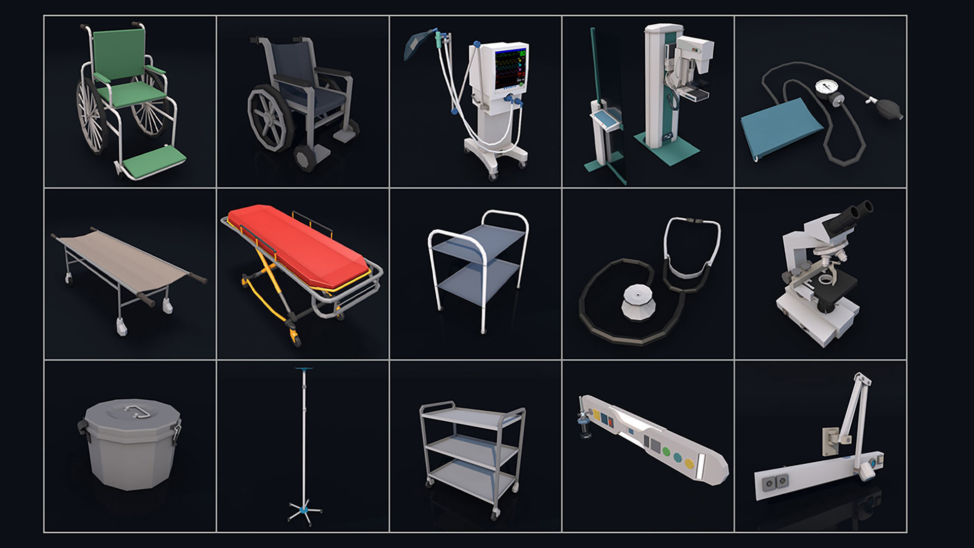 Low Poly City Mega Pack 2 Collection Low-poly 3D model_78