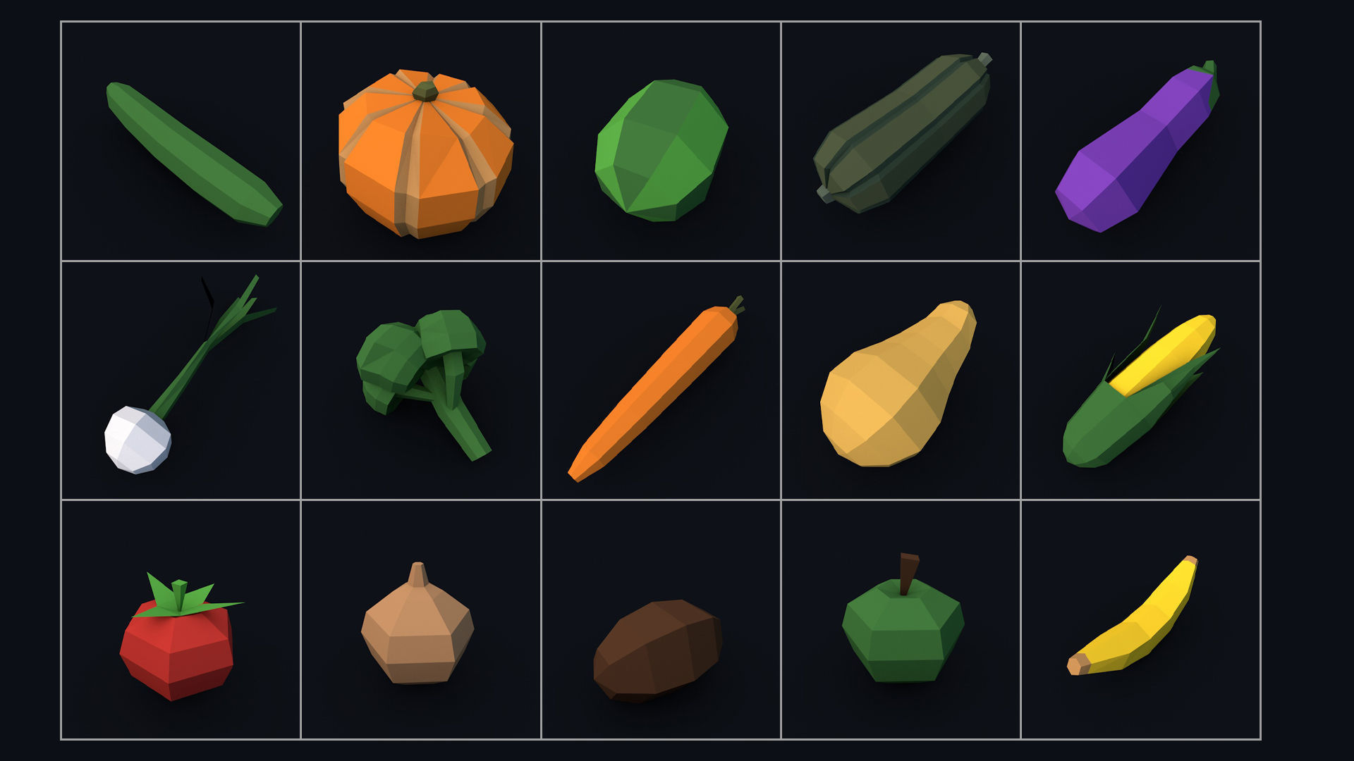 Low Poly City Mega Pack 2 Collection Low-poly 3D model_64