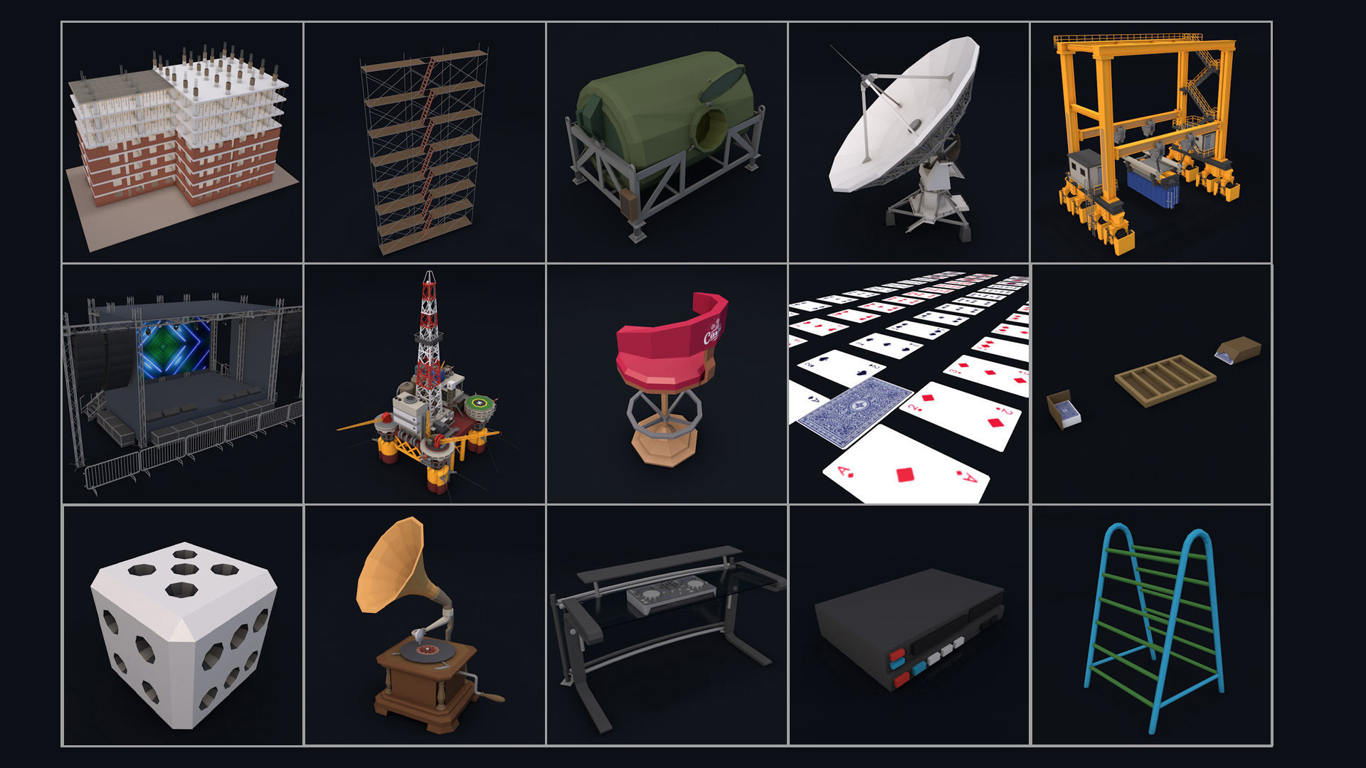 Low Poly City Mega Pack 2 Collection Low-poly 3D model_95