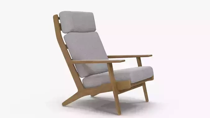 Hans Wegner GE290 Low-poly 3D model