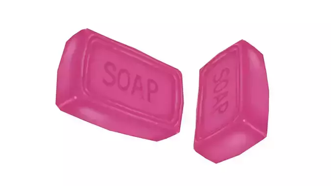 Pink Soap - Hand Painted