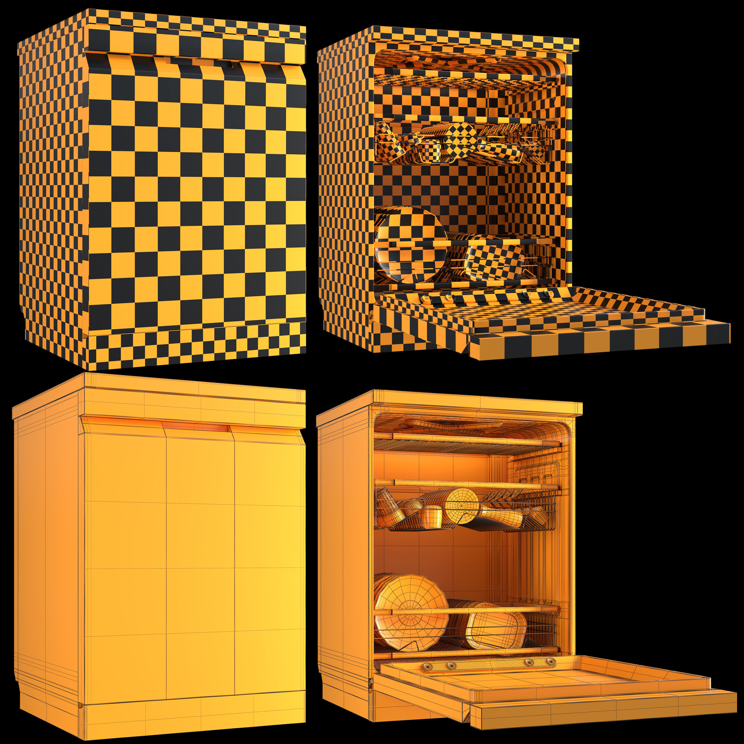 lg dishwasher 3D model_7