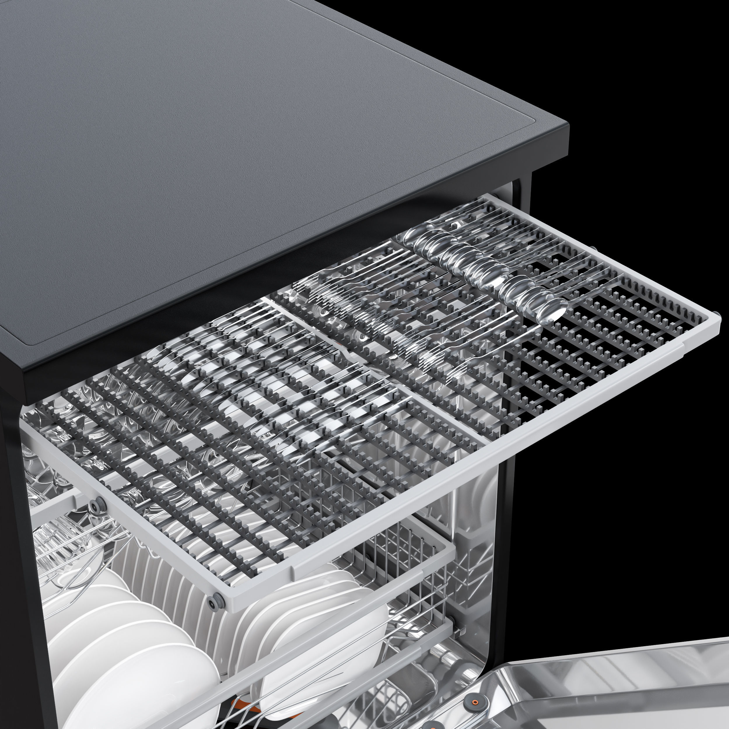 lg dishwasher 3D model_2