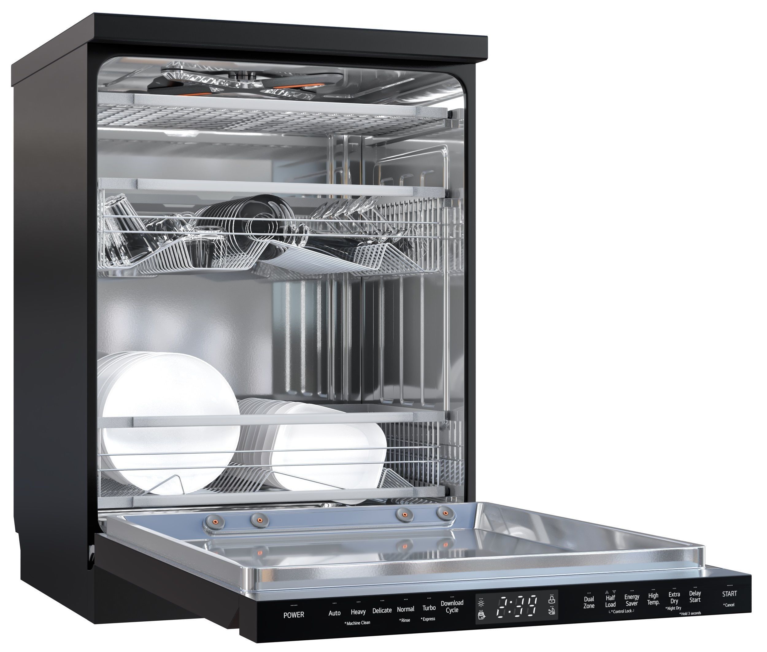 lg dishwasher 3D model_3