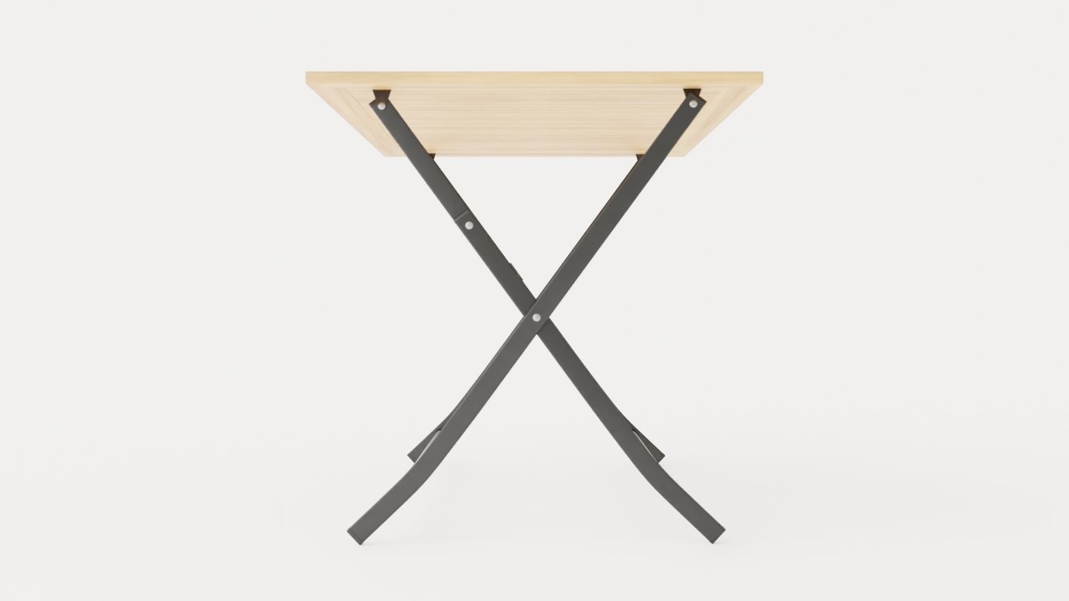 Nice folding table Low-poly 3D model_2