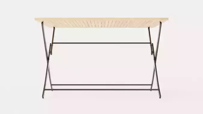 Nice folding table Low-poly 3D model