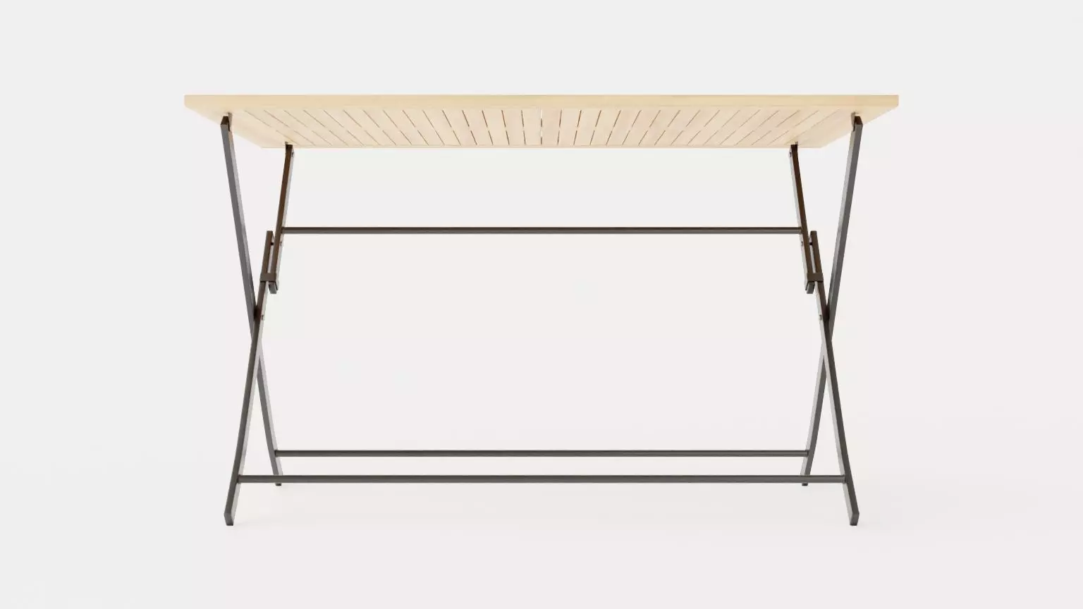 Nice folding table Low-poly 3D model_0