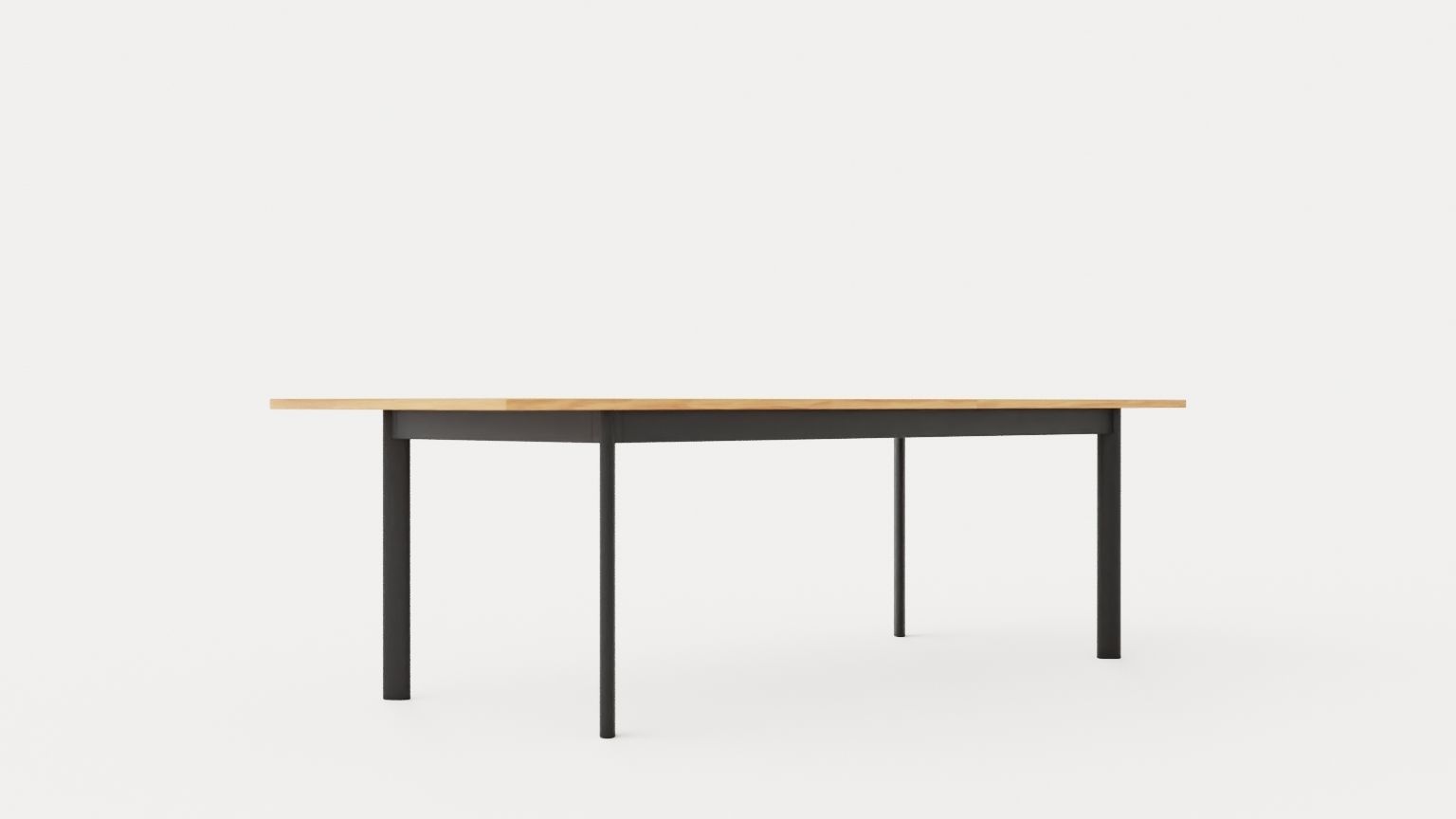 Nice dining table Low-poly 3D model_1