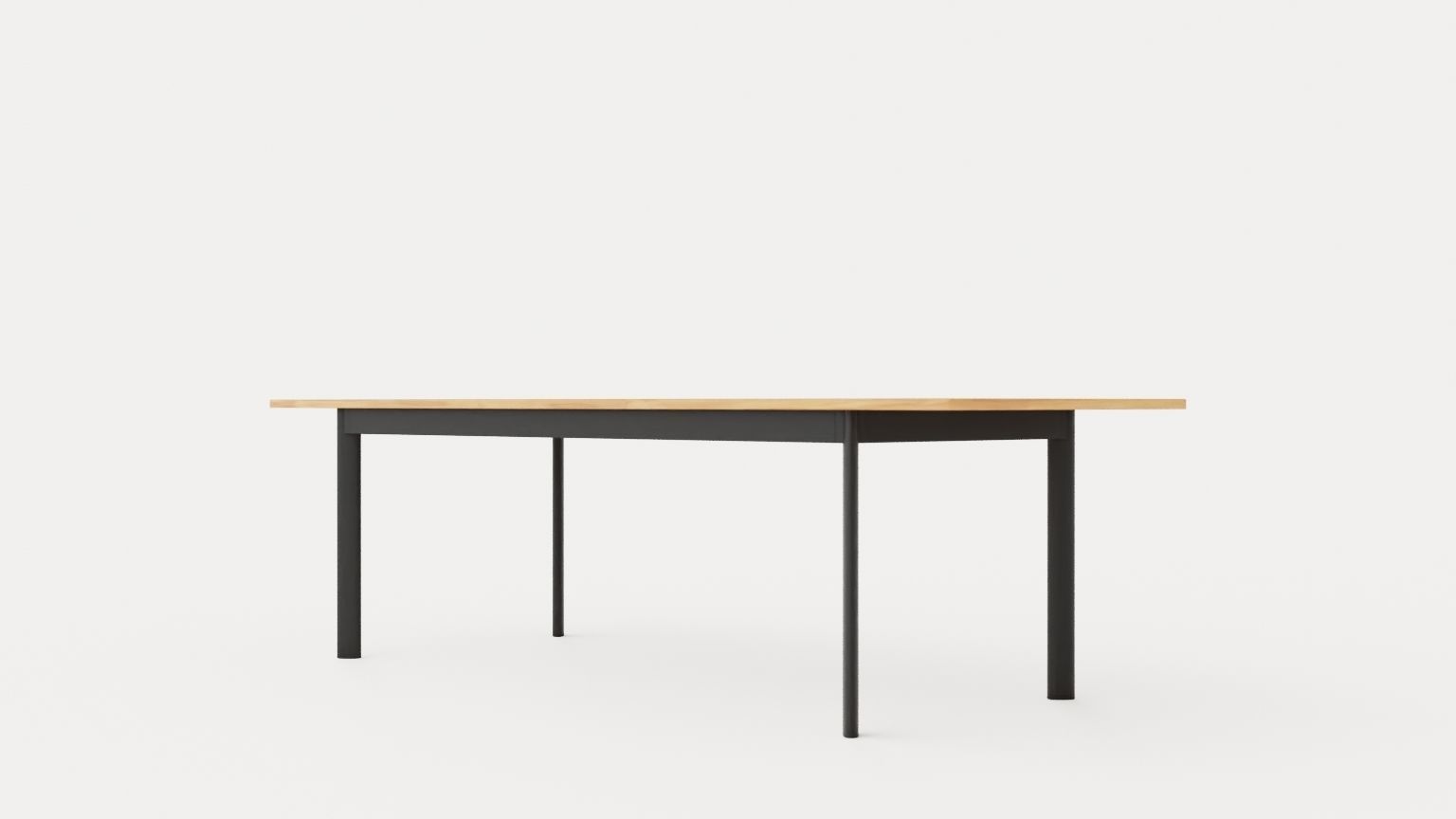 Nice dining table Low-poly 3D model_3