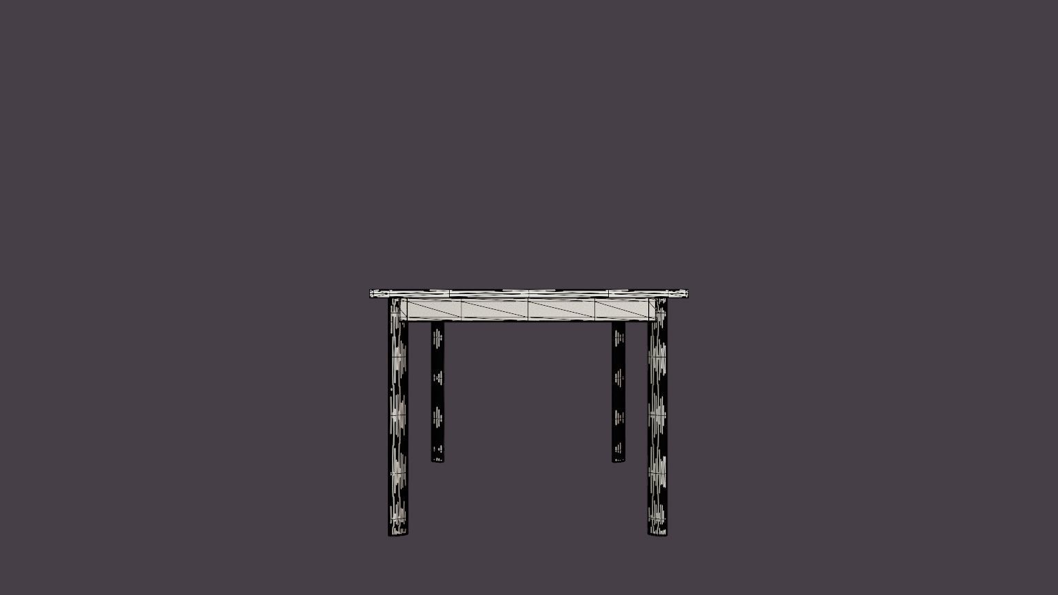 Nice dining table Low-poly 3D model_7