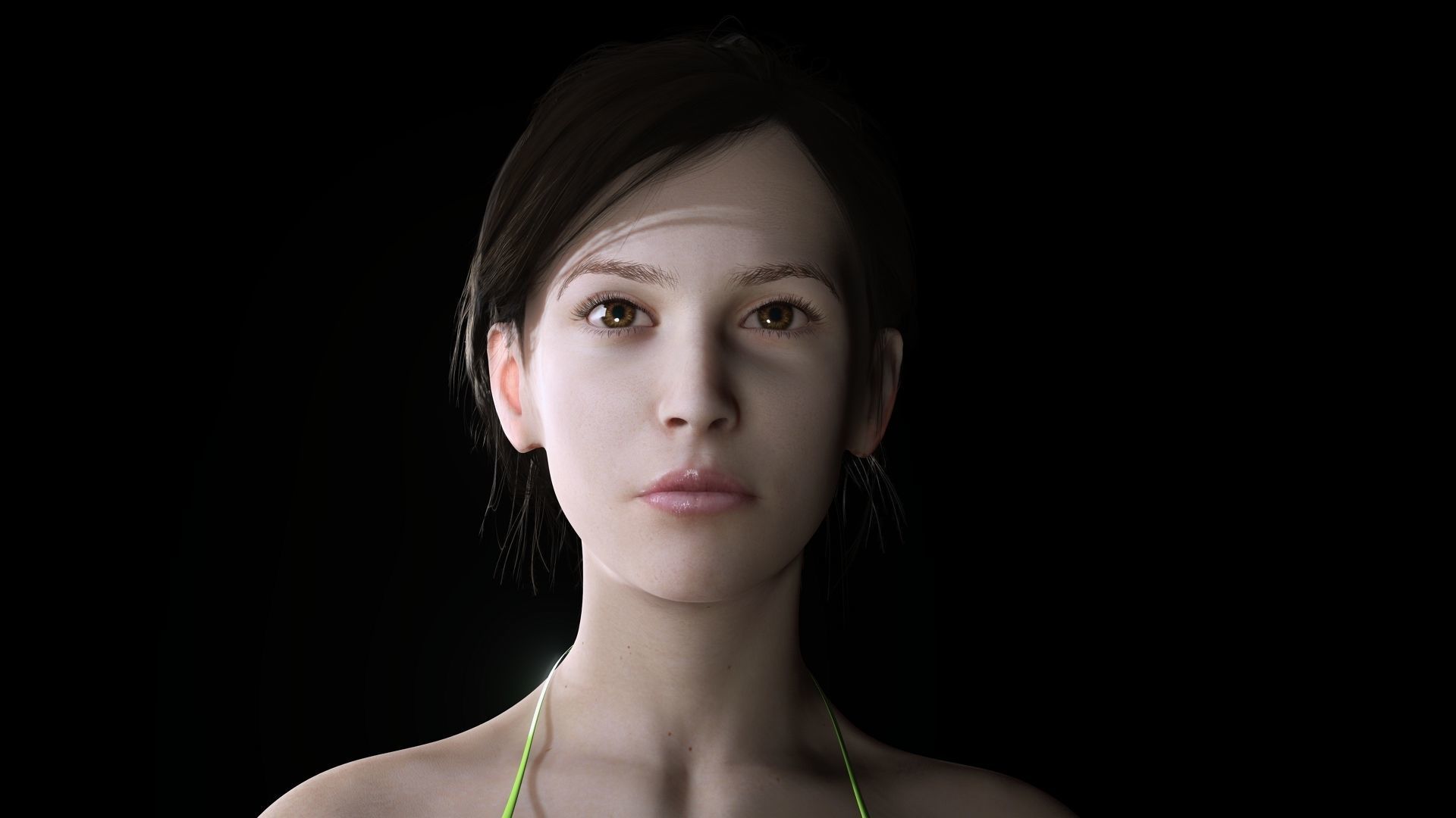 Isabella - Female Base Mesh Realistic Reference Low-poly 3D model_11