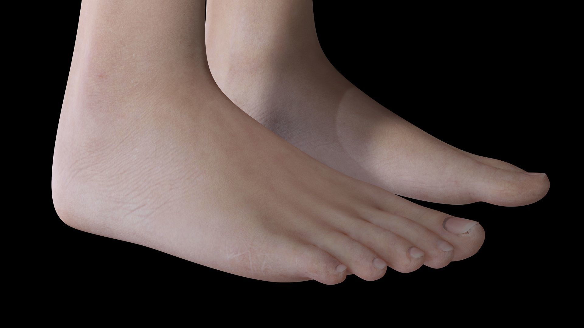 Isabella - Female Base Mesh Realistic Reference Low-poly 3D model_16