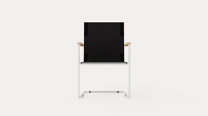 Hono stacking chair Low-poly 3D model