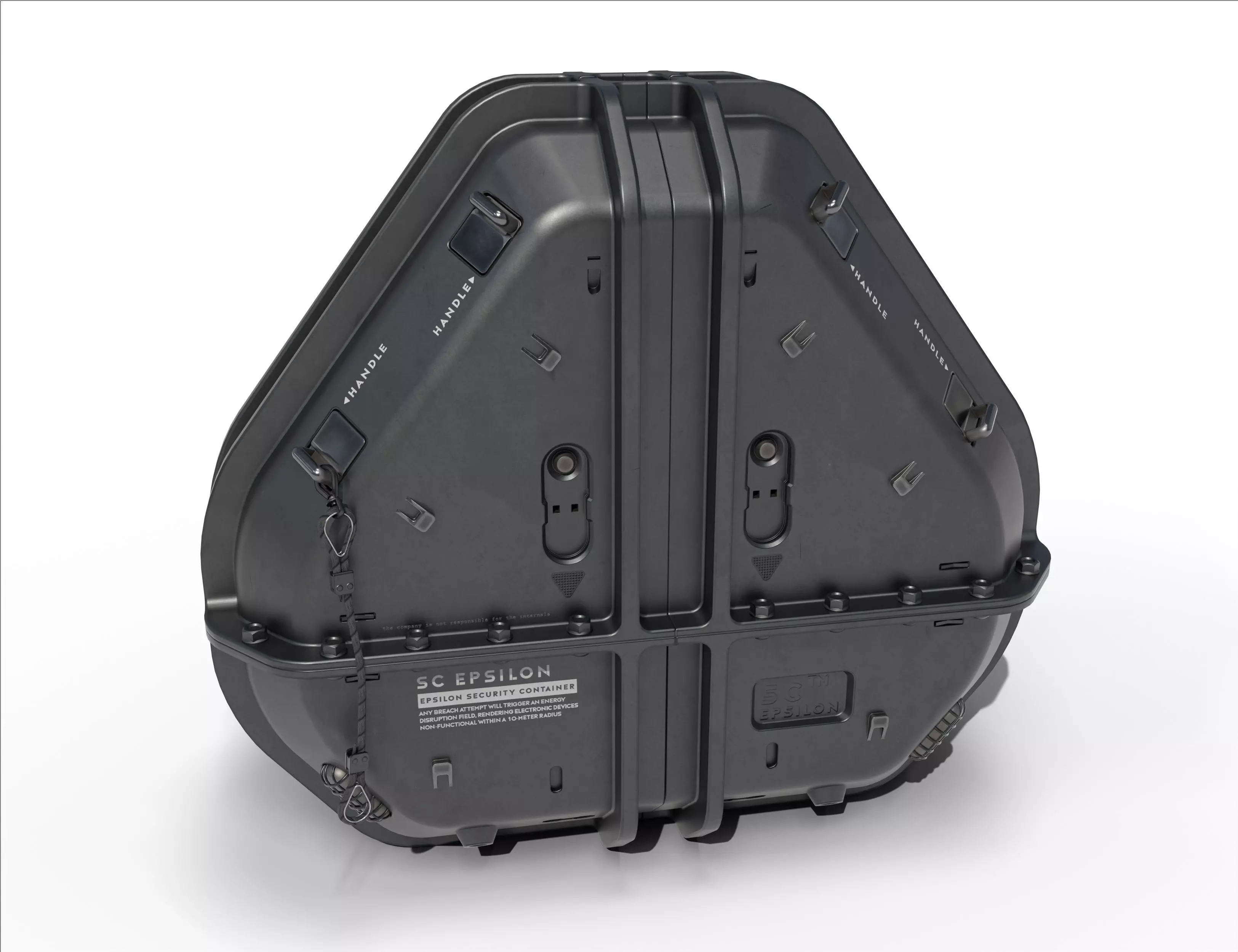 Sci-fi container Epsilon Free low-poly 3D model
