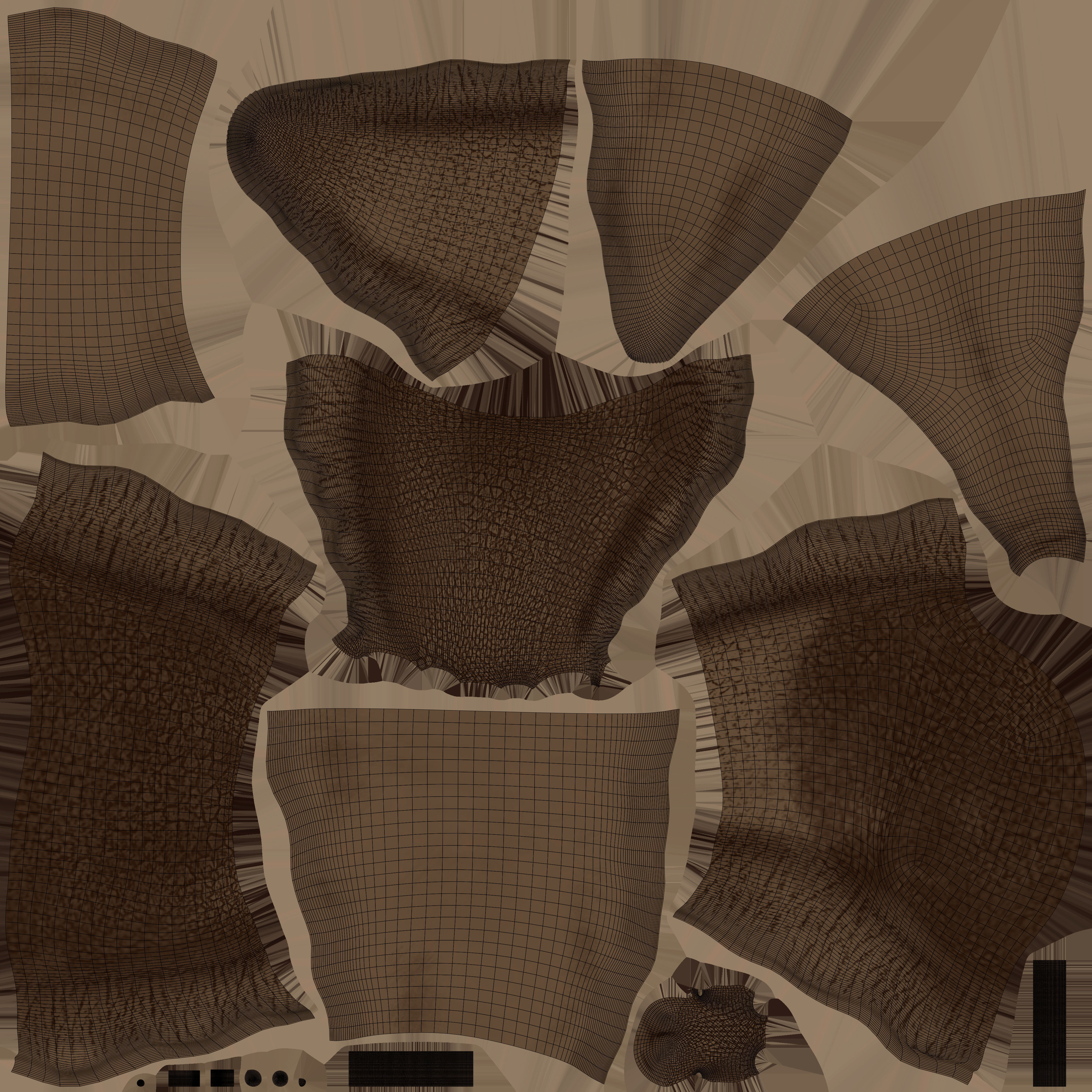 Garden snail Low-poly 3D model_14