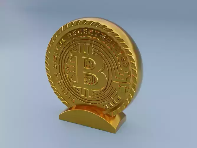 Bitcoin Crypto Cup 3D print model 