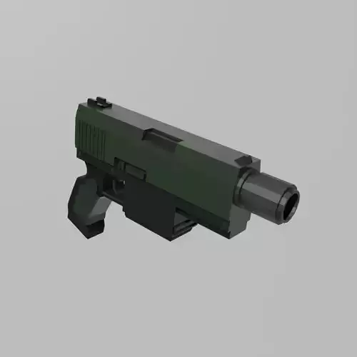 Warhammer 40k Stub Gun Low-poly 3D model