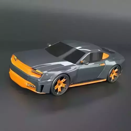 Stylish muscle car concept 3D model  Stylish muscle car concept 3D model