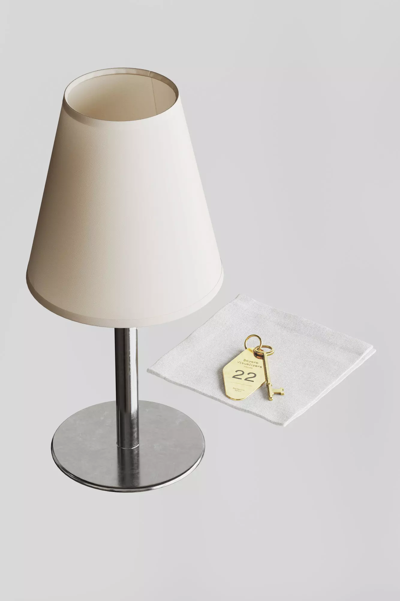 Lamp and key set 3D model