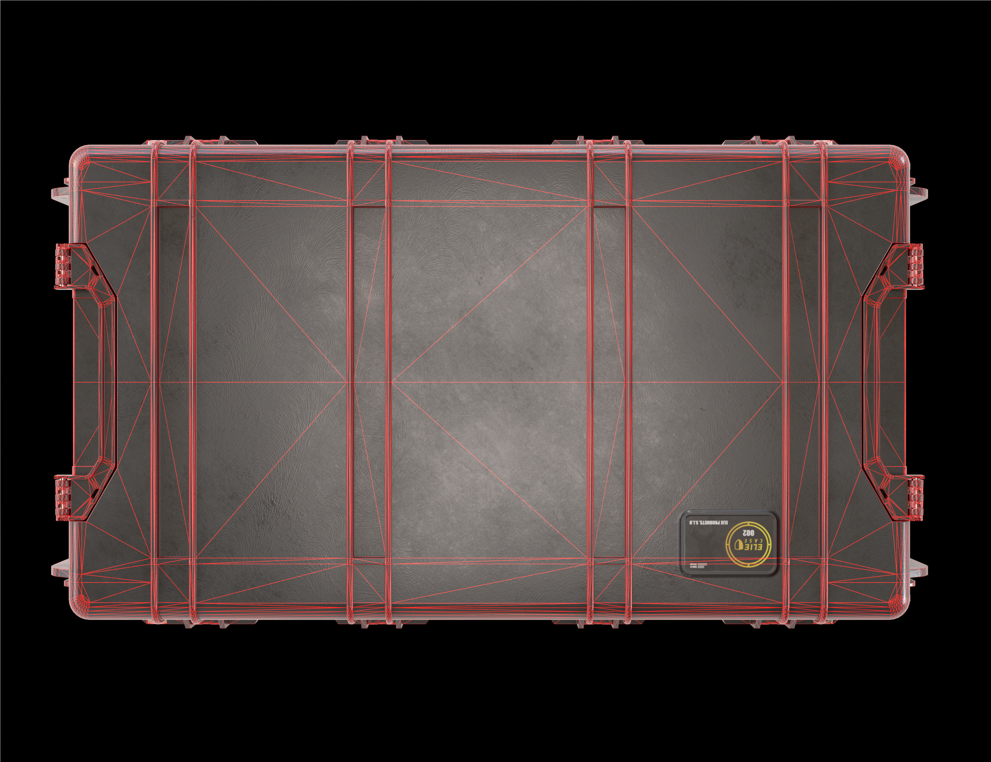 Weapon case Peli 1780 Low-poly 3D model_15