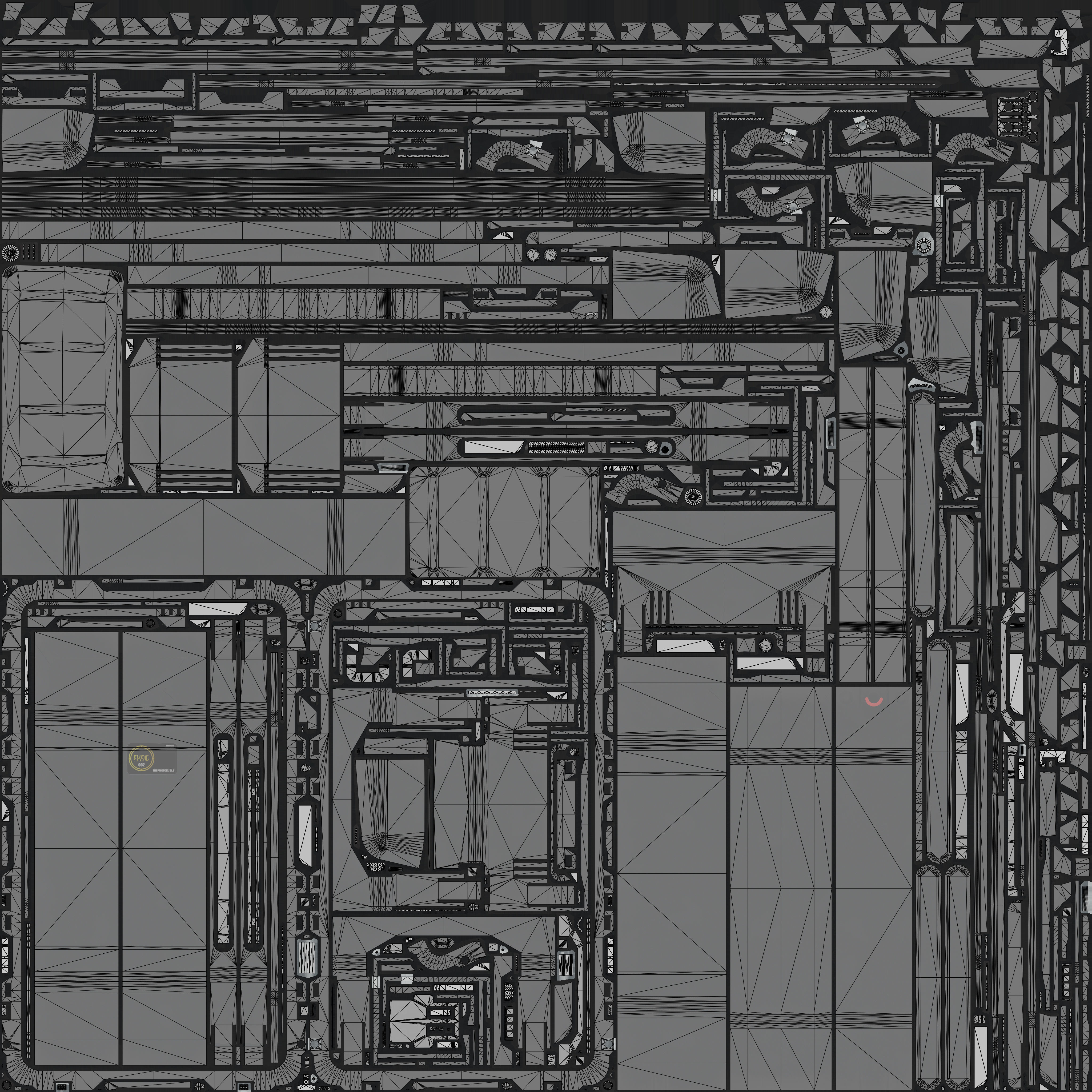 Weapon case Peli 1780 Low-poly 3D model_17