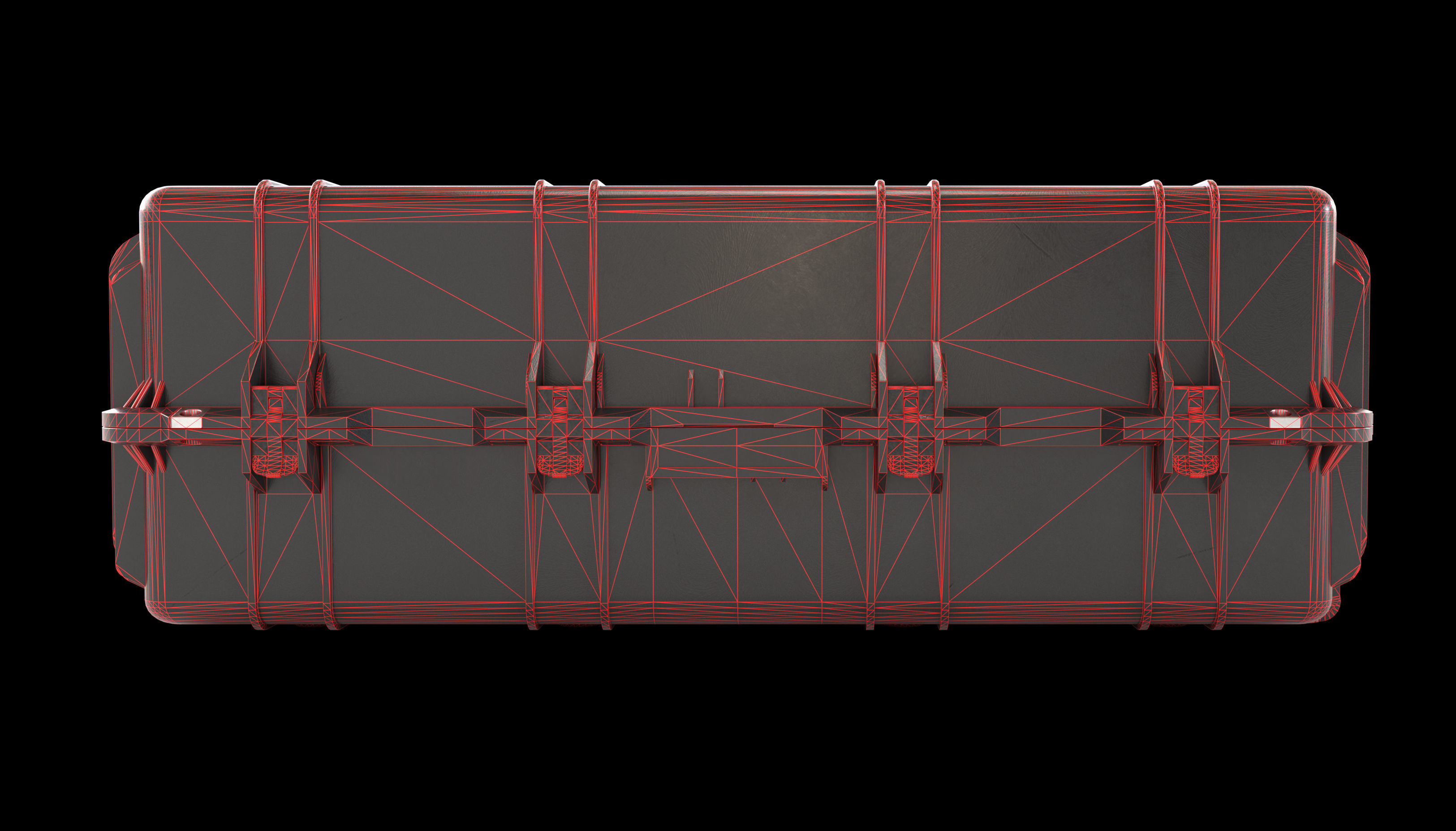 Weapon case Peli 1780 Low-poly 3D model_10