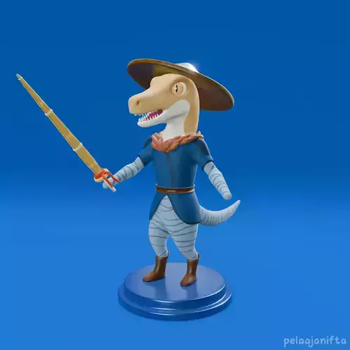 Lizard cute cartoony model 