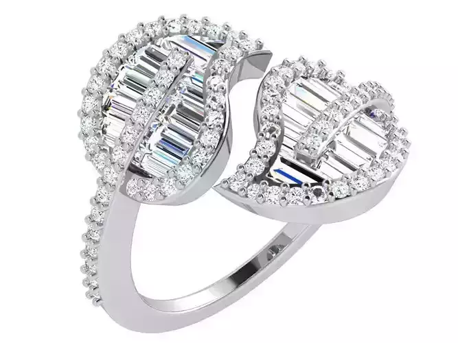 Leaf Diamond Ring 3898