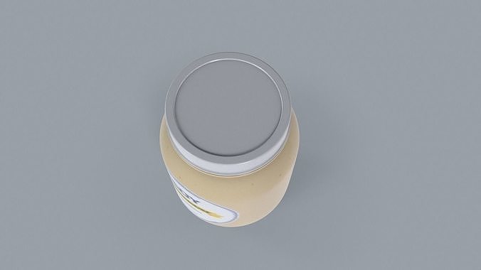 Soy Based Mayonnaise Low-poly 3D model 6