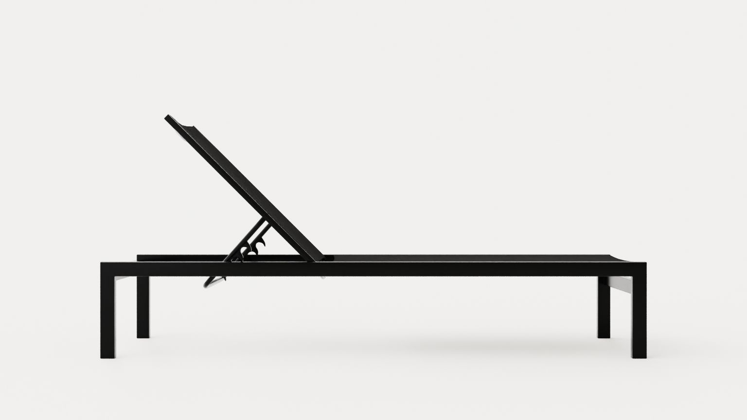 Vegas lounge bed Low-poly 3D model_2