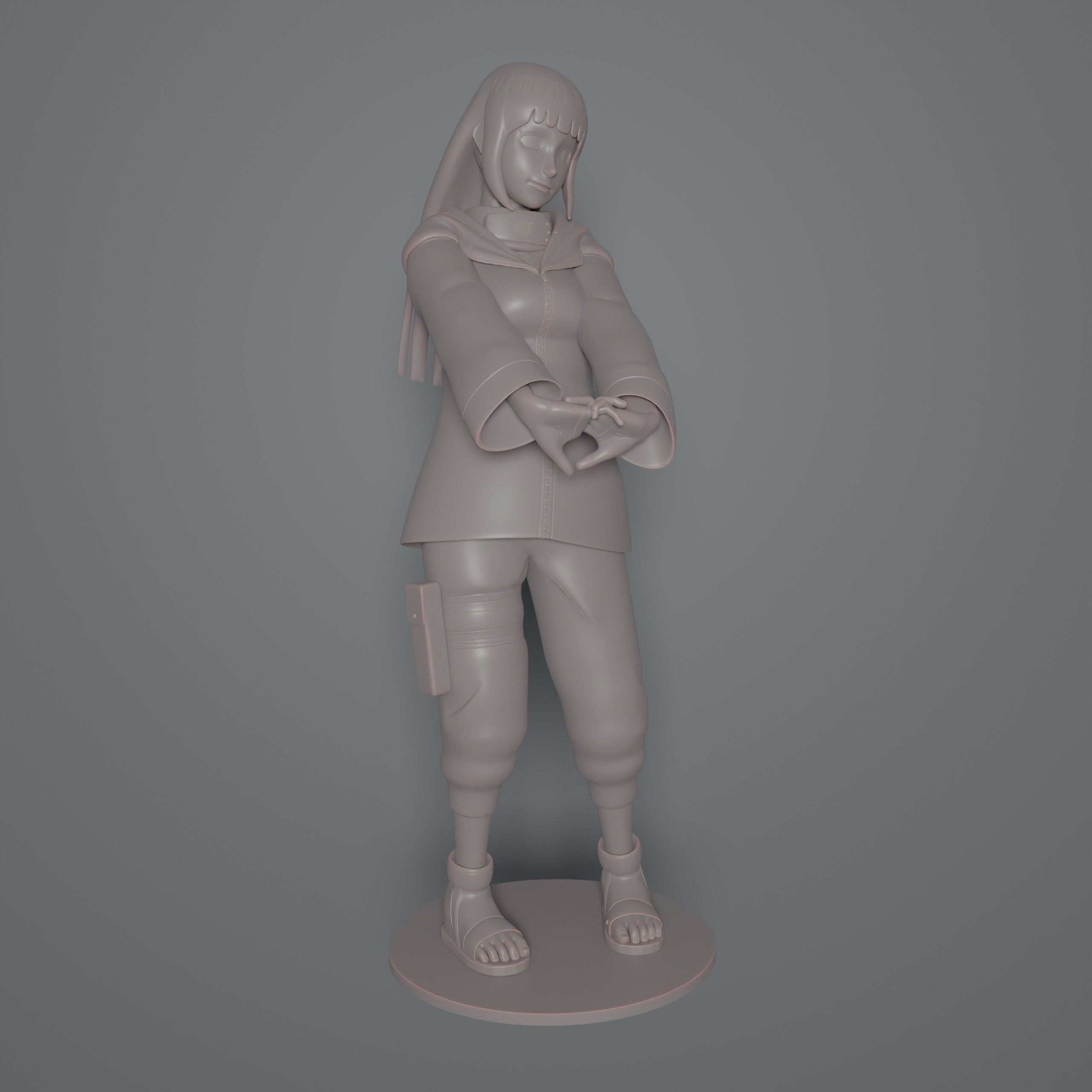 Hinata Hyuga Shippuden 3D print model_11