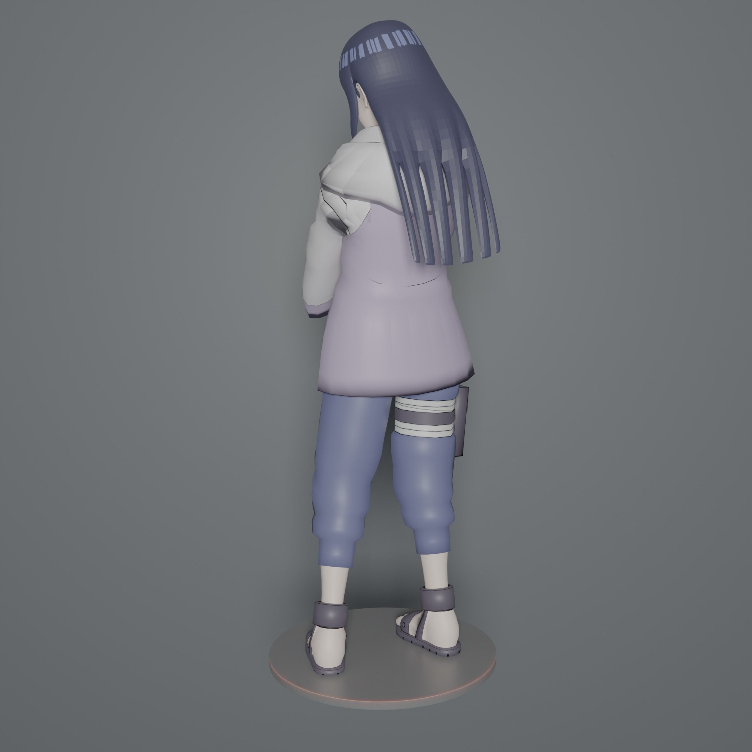 Hinata Hyuga Shippuden 3D print model_4