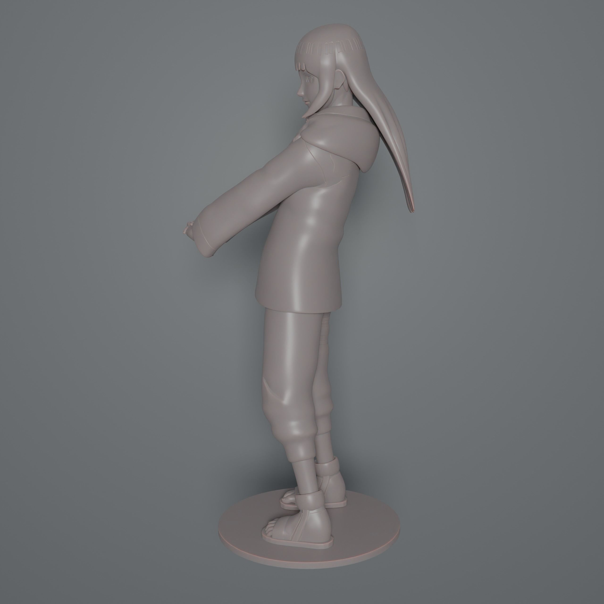 Hinata Hyuga Shippuden 3D print model_3