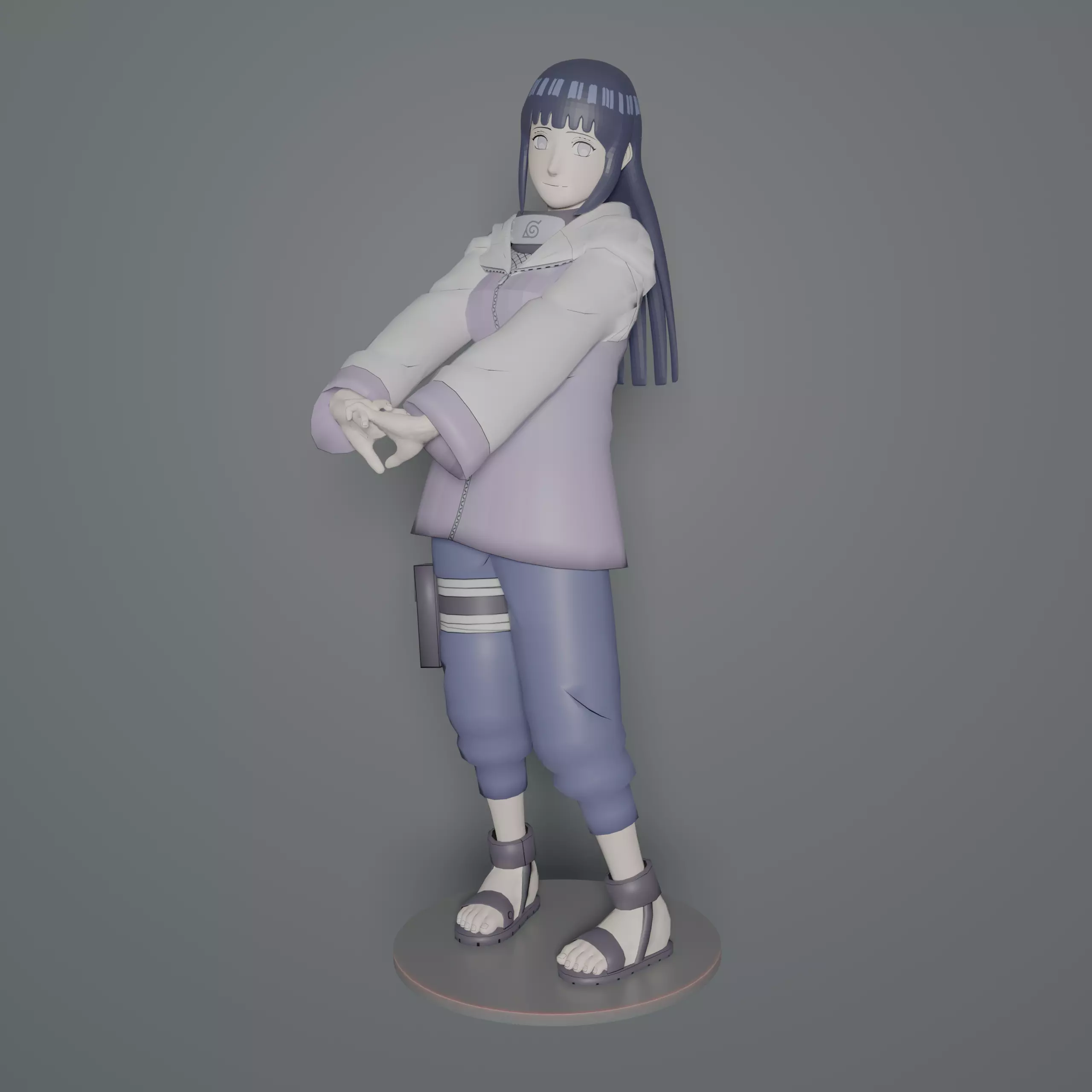 Hinata Hyuga Shippuden 3D print model_0