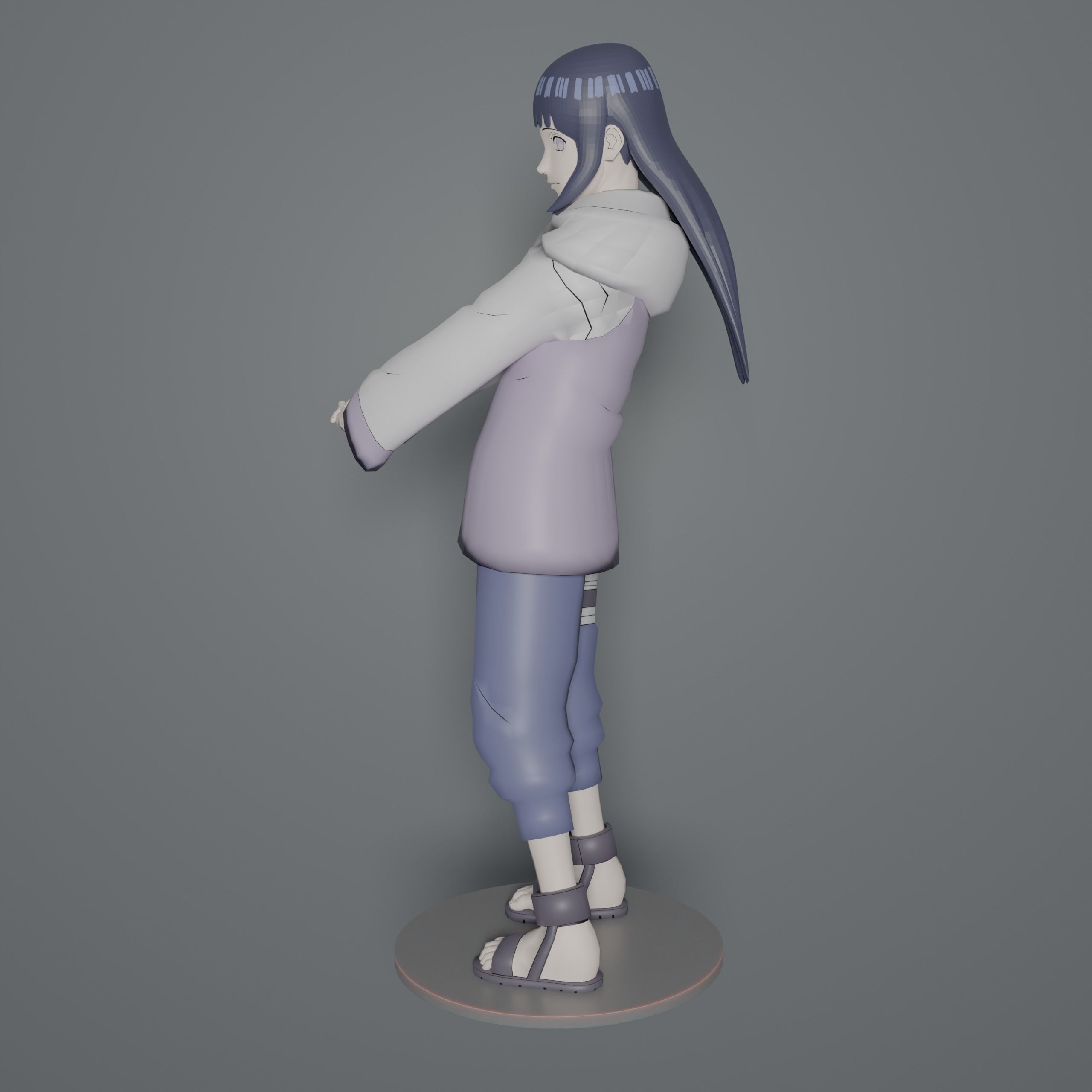 Hinata Hyuga Shippuden 3D print model_2