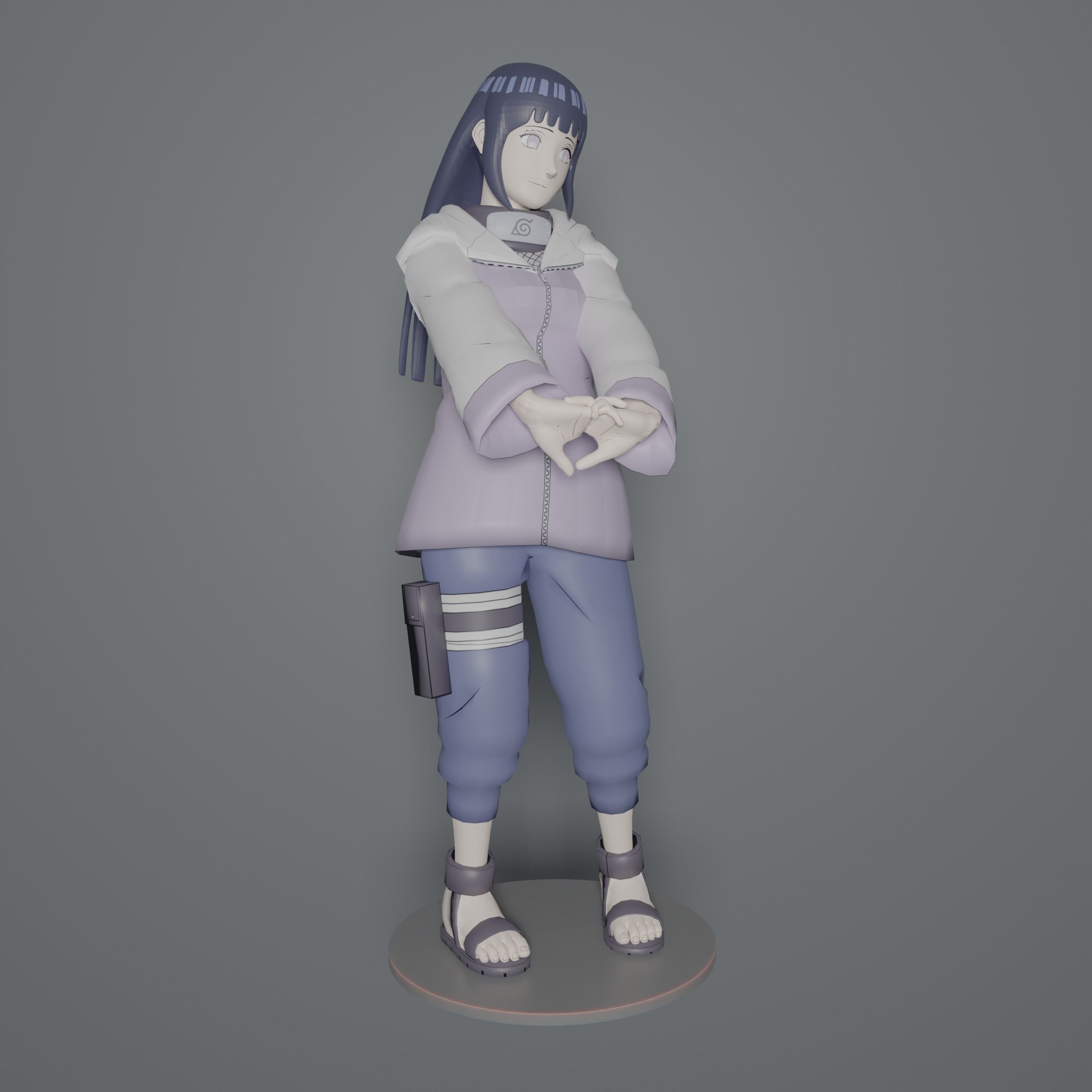 Hinata Hyuga Shippuden 3D print model_10