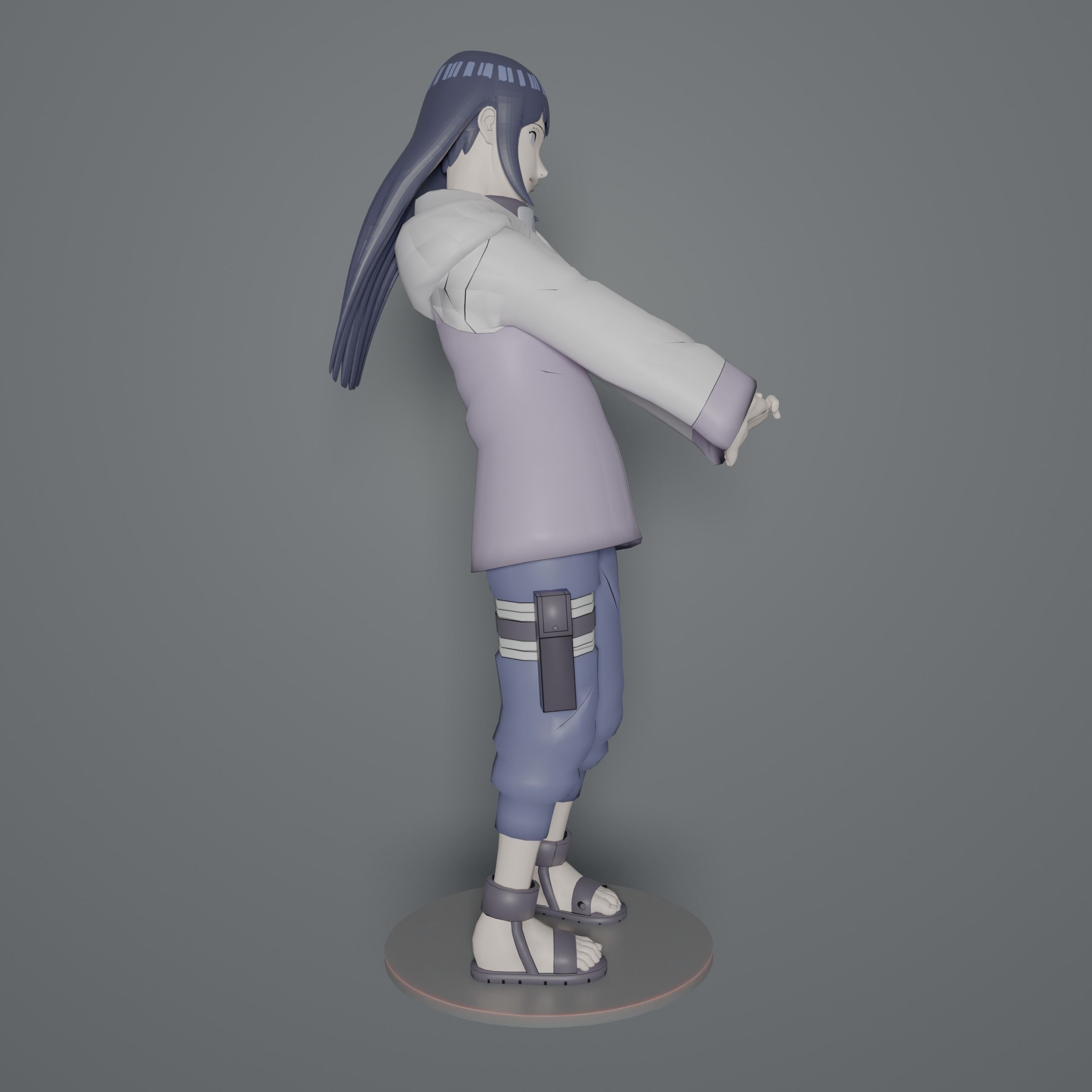 Hinata Hyuga Shippuden 3D print model_8