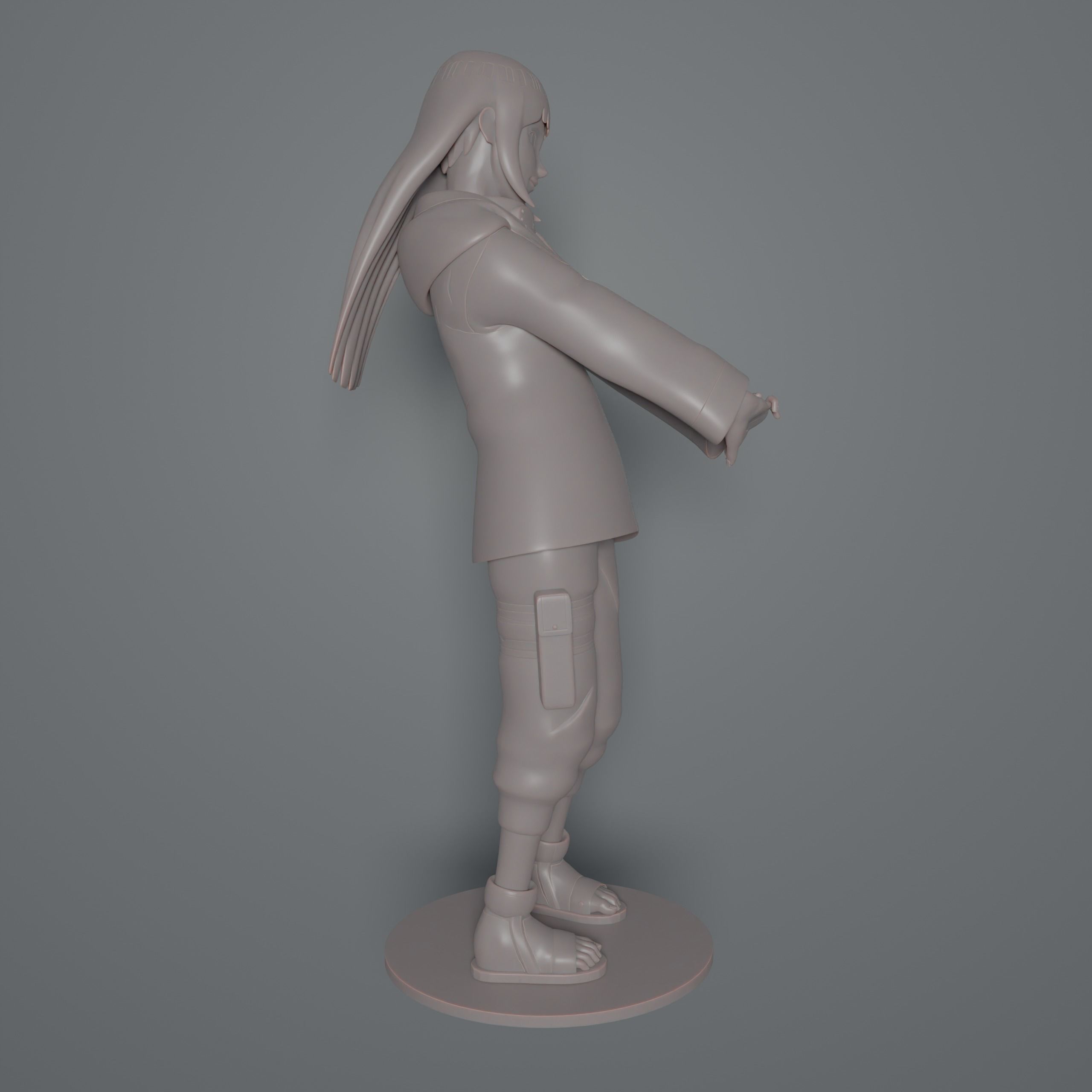 Hinata Hyuga Shippuden 3D print model_9