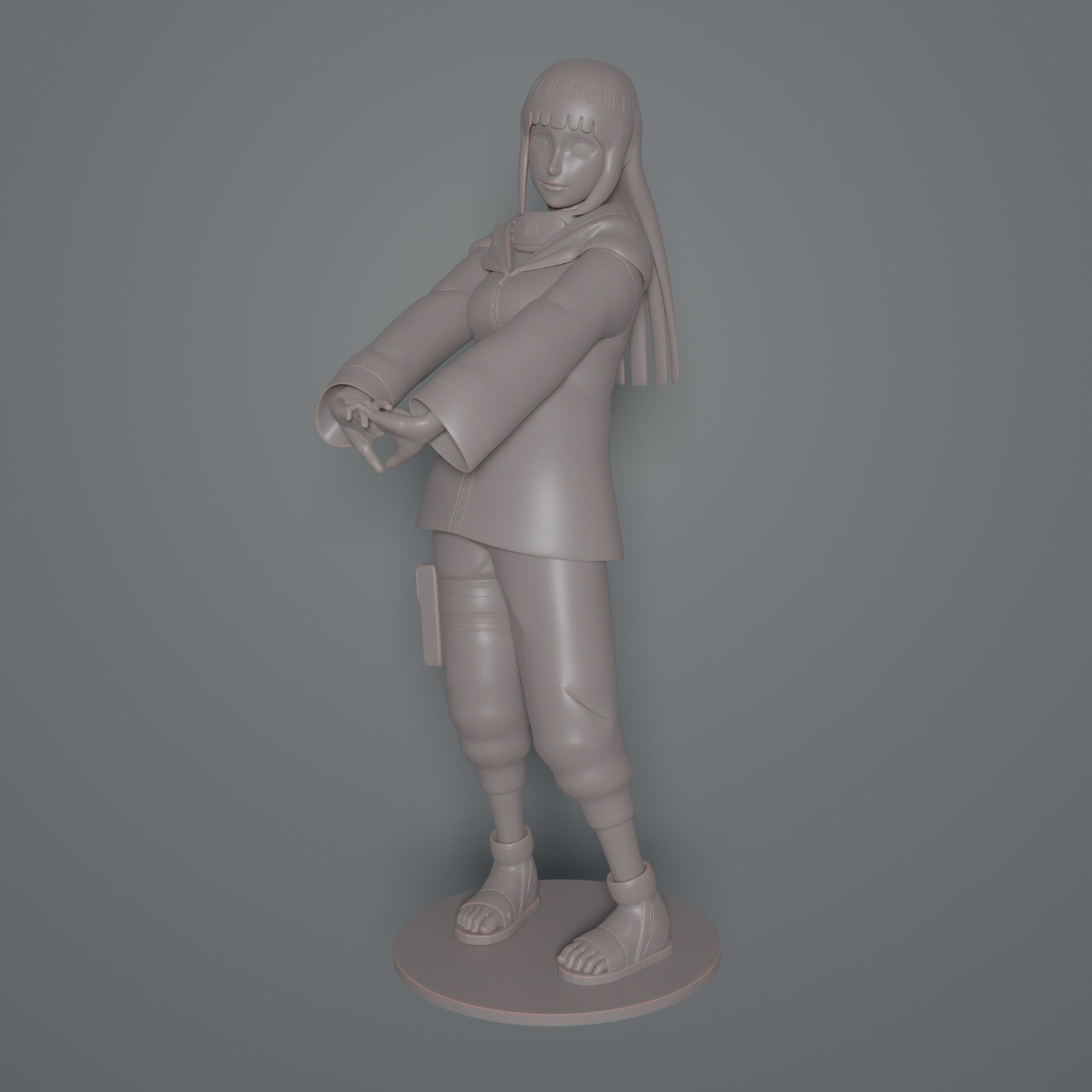 Hinata Hyuga Shippuden 3D print model_1