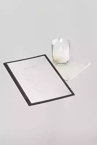Menu and candle set