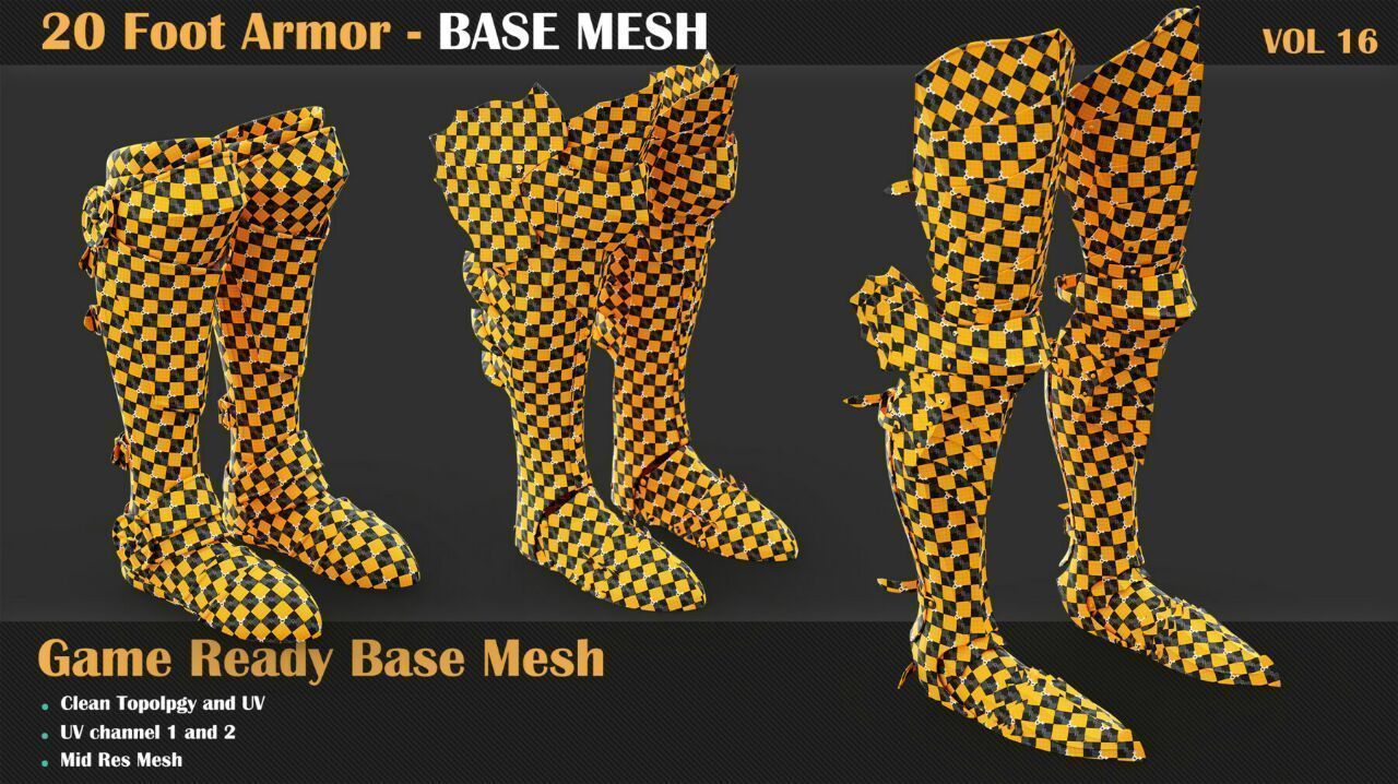  20 Foot Armor BASE MESH - VOL 16 3D model_8