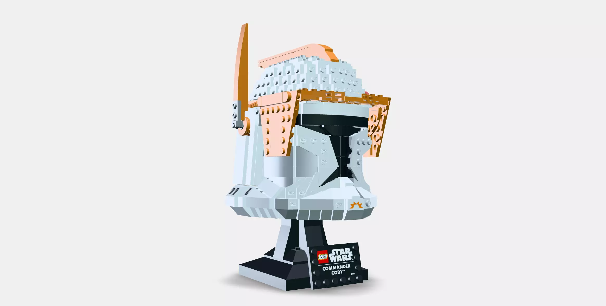 LEGO Star Wars Cody clone commander helmet 75350 Free 3D model