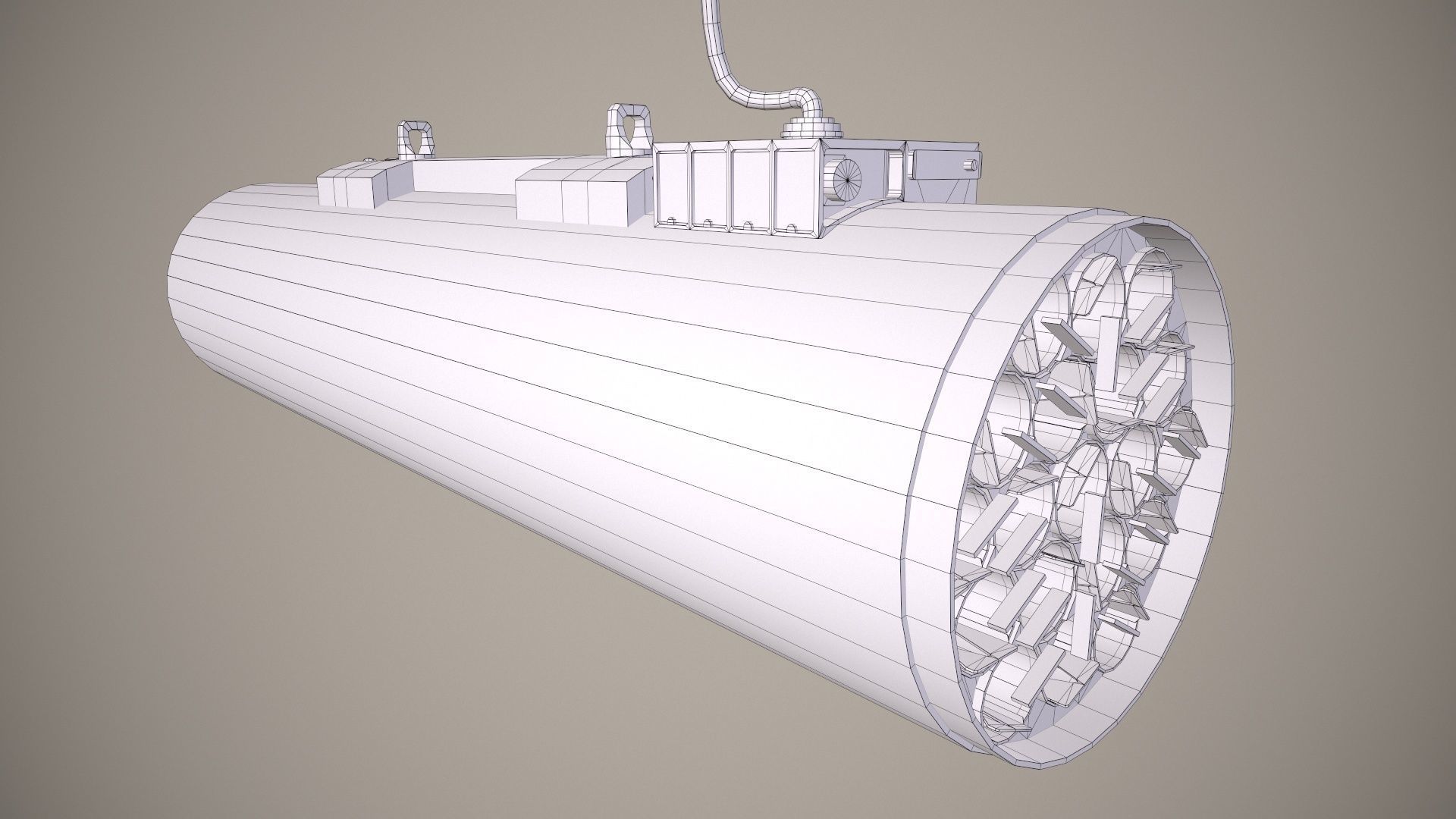 Rocket Launcher FZ225 With Missiles Low-poly 3D model_18