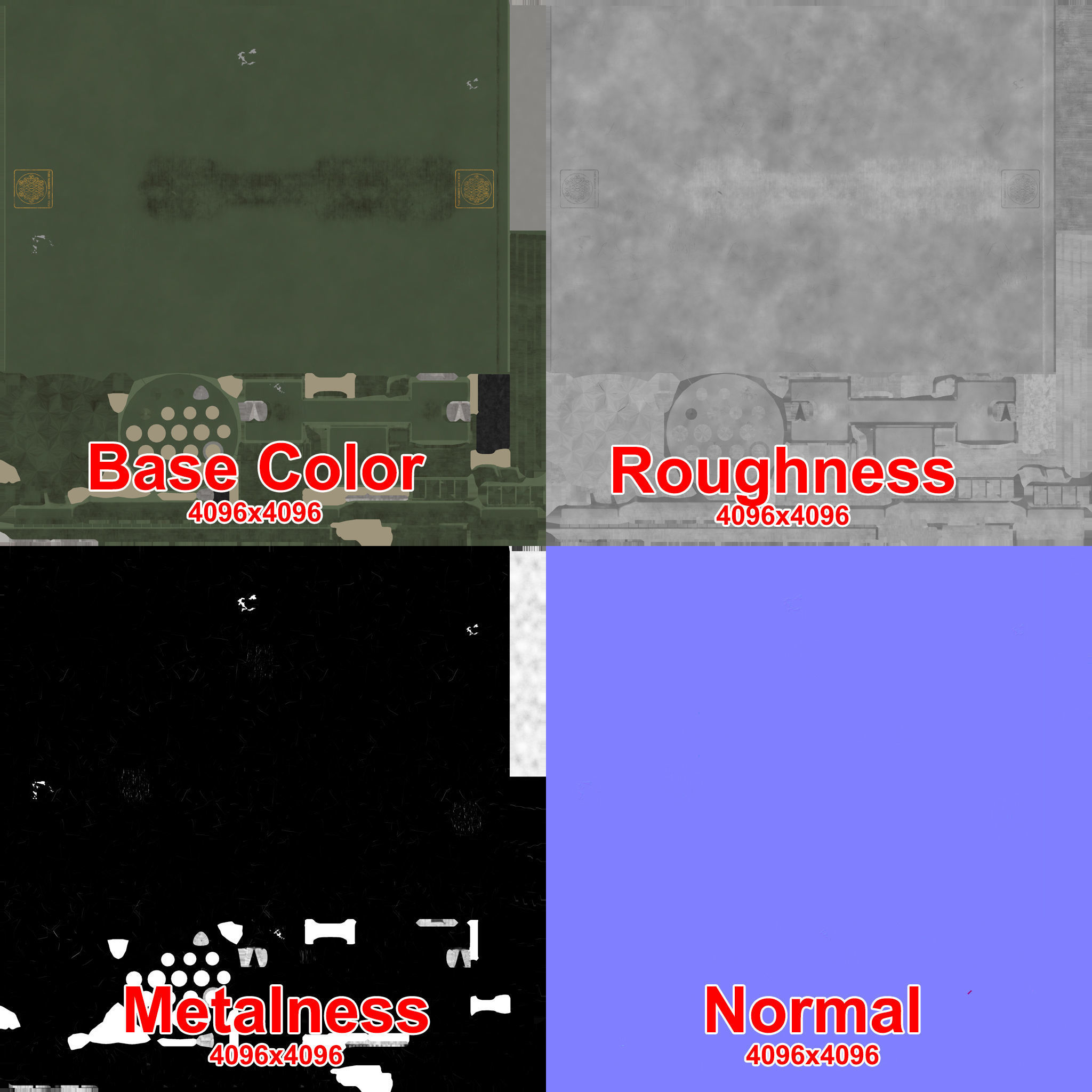 Rocket Launcher FZ225 With Missiles Low-poly 3D model_21