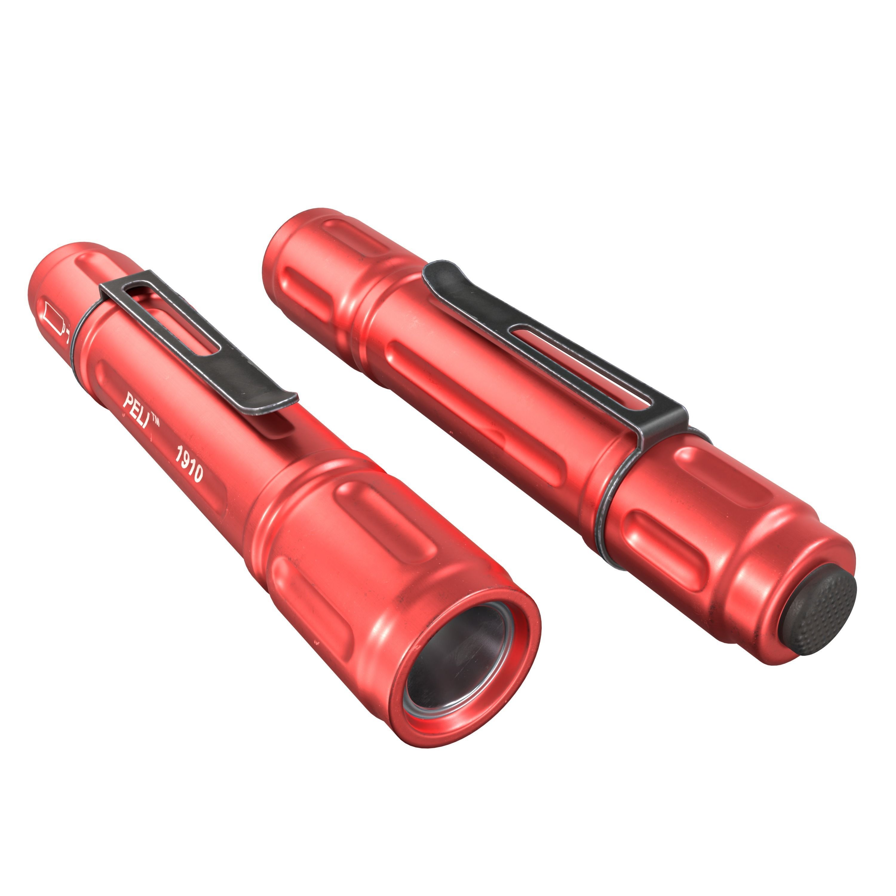 Flashlight peli 1910 Low-poly 3D model_1