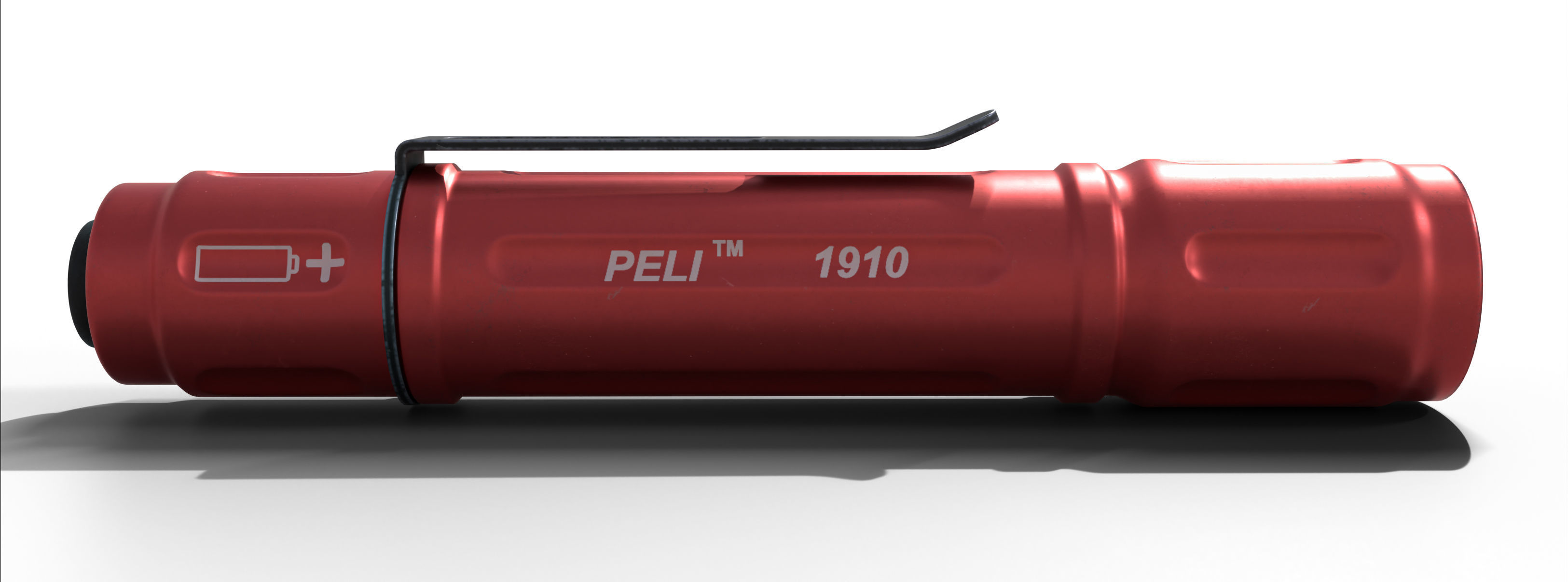 Flashlight peli 1910 Low-poly 3D model_3