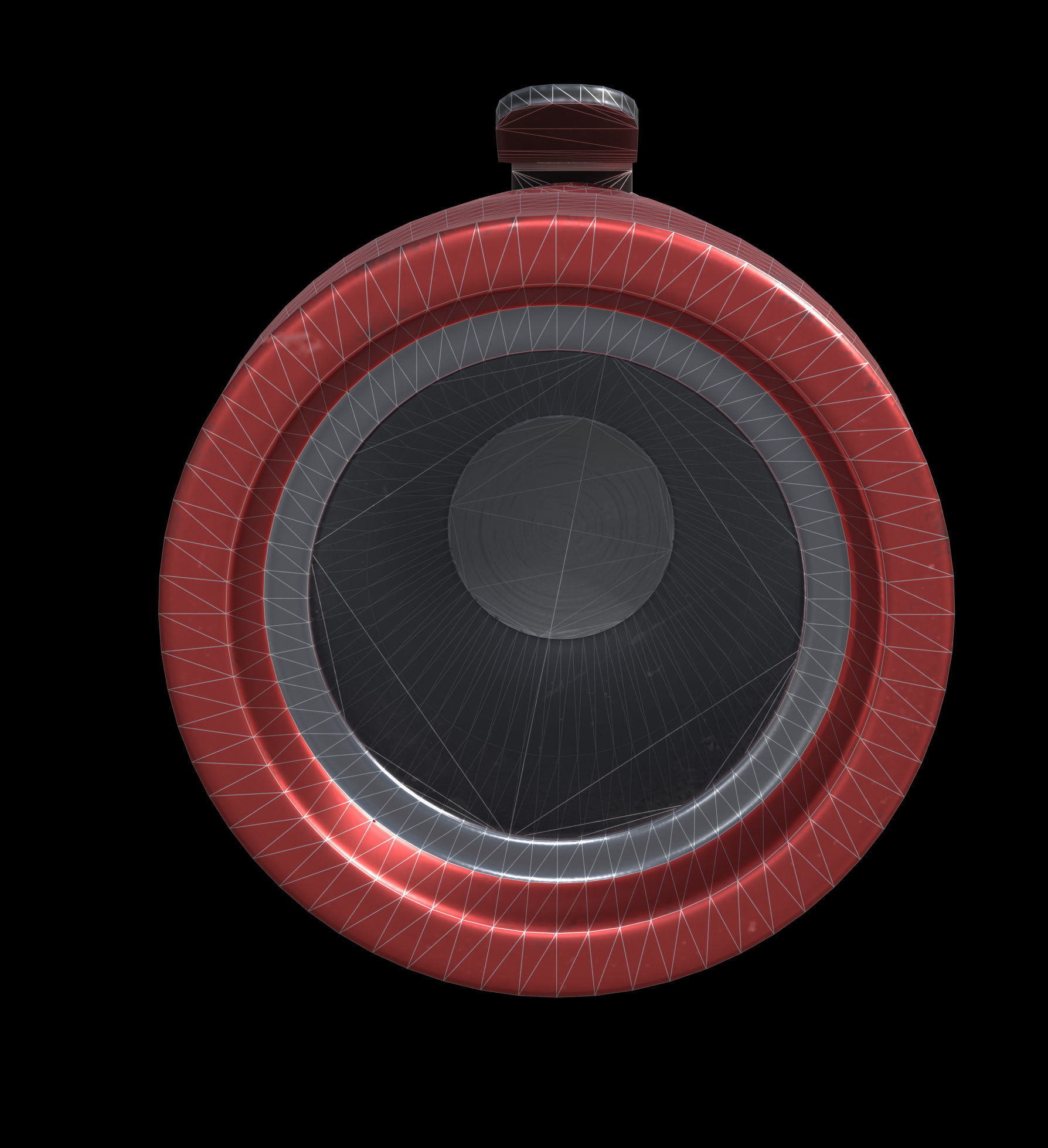 Flashlight peli 1910 Low-poly 3D model_7