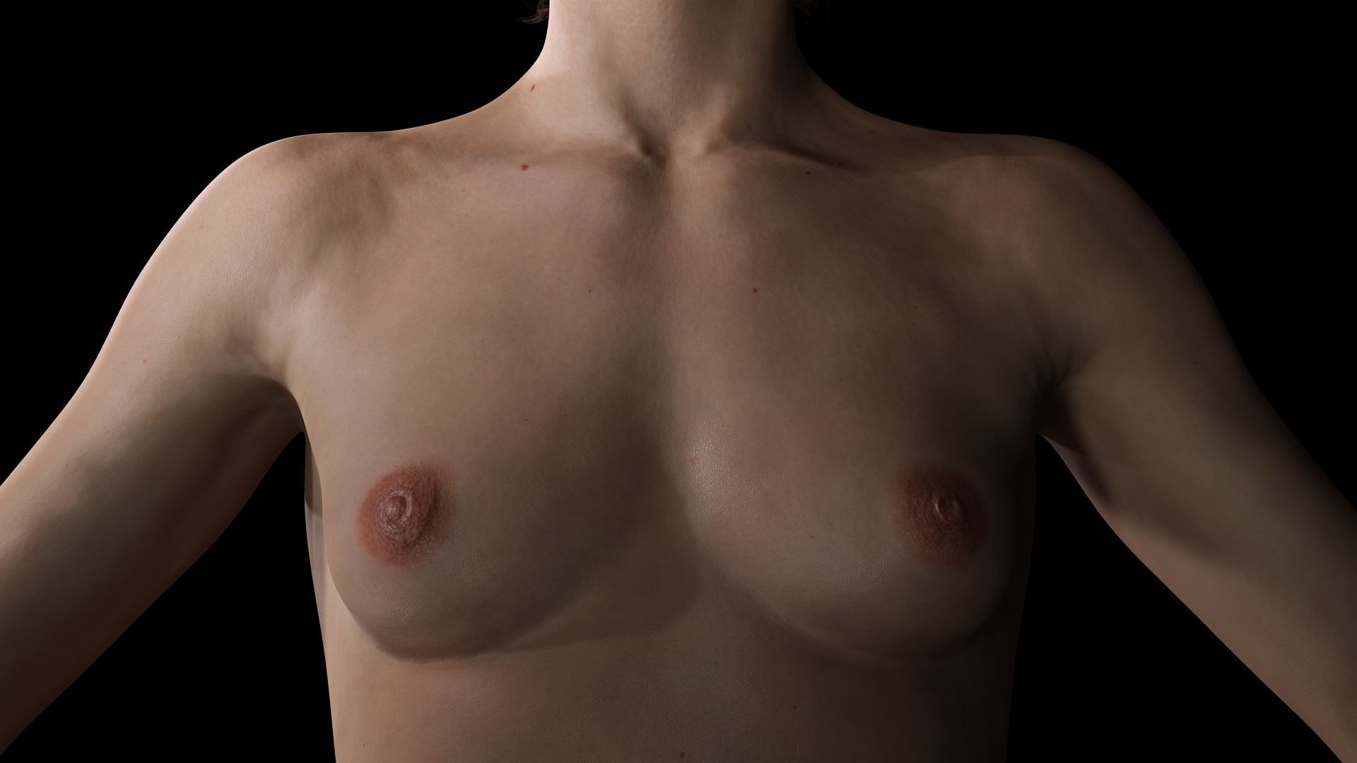 Jacqueline - Realistic Woman Scanned Female Clean Low-poly 3D model_13