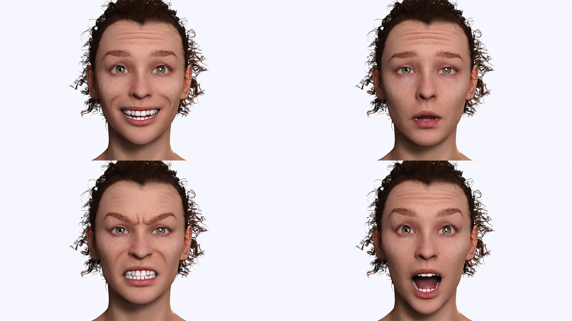 Jacqueline - Realistic Woman Scanned Female Clean Low-poly 3D model_7