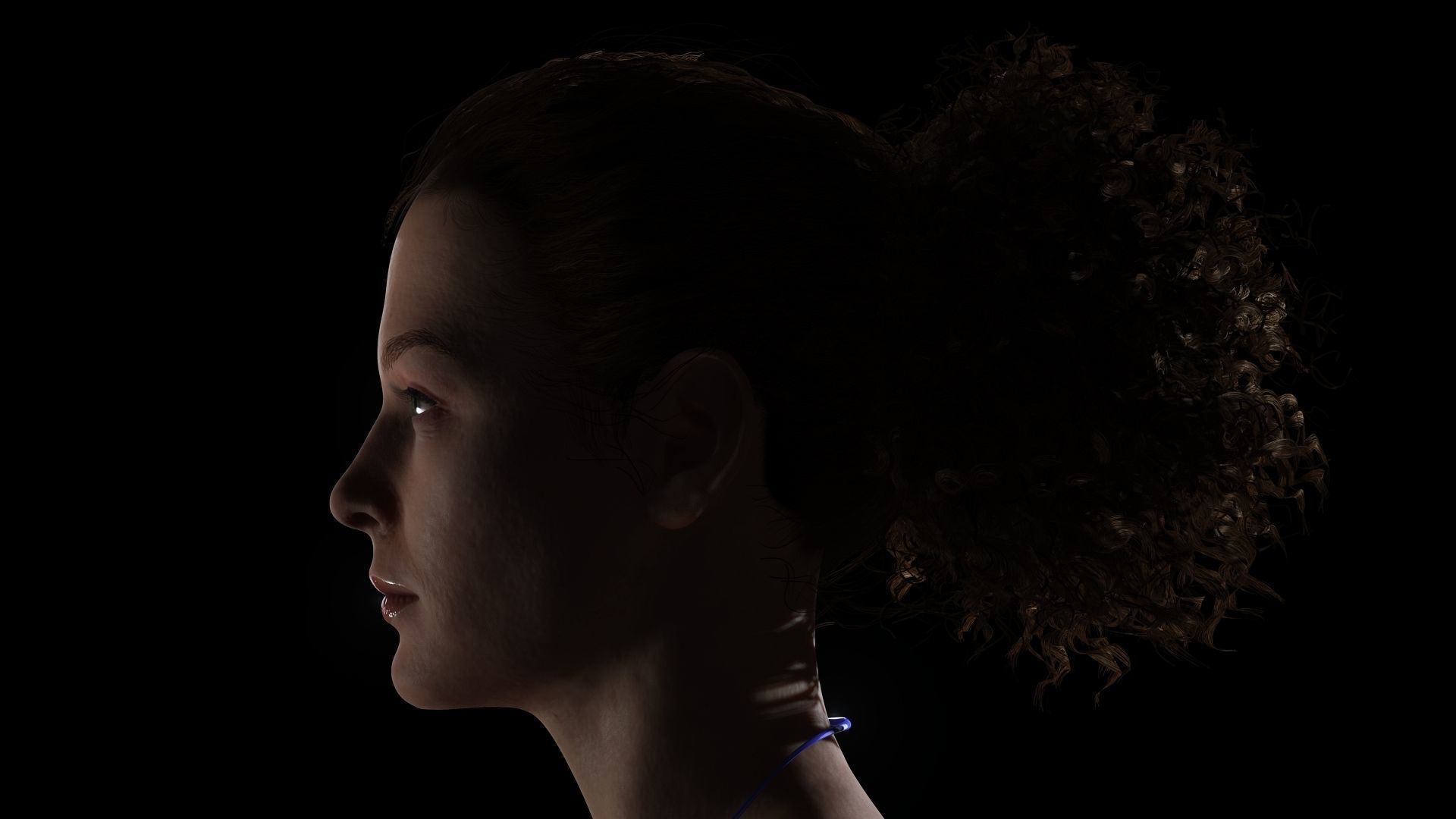 Jacqueline - Realistic Woman Scanned Female Clean Low-poly 3D model_12